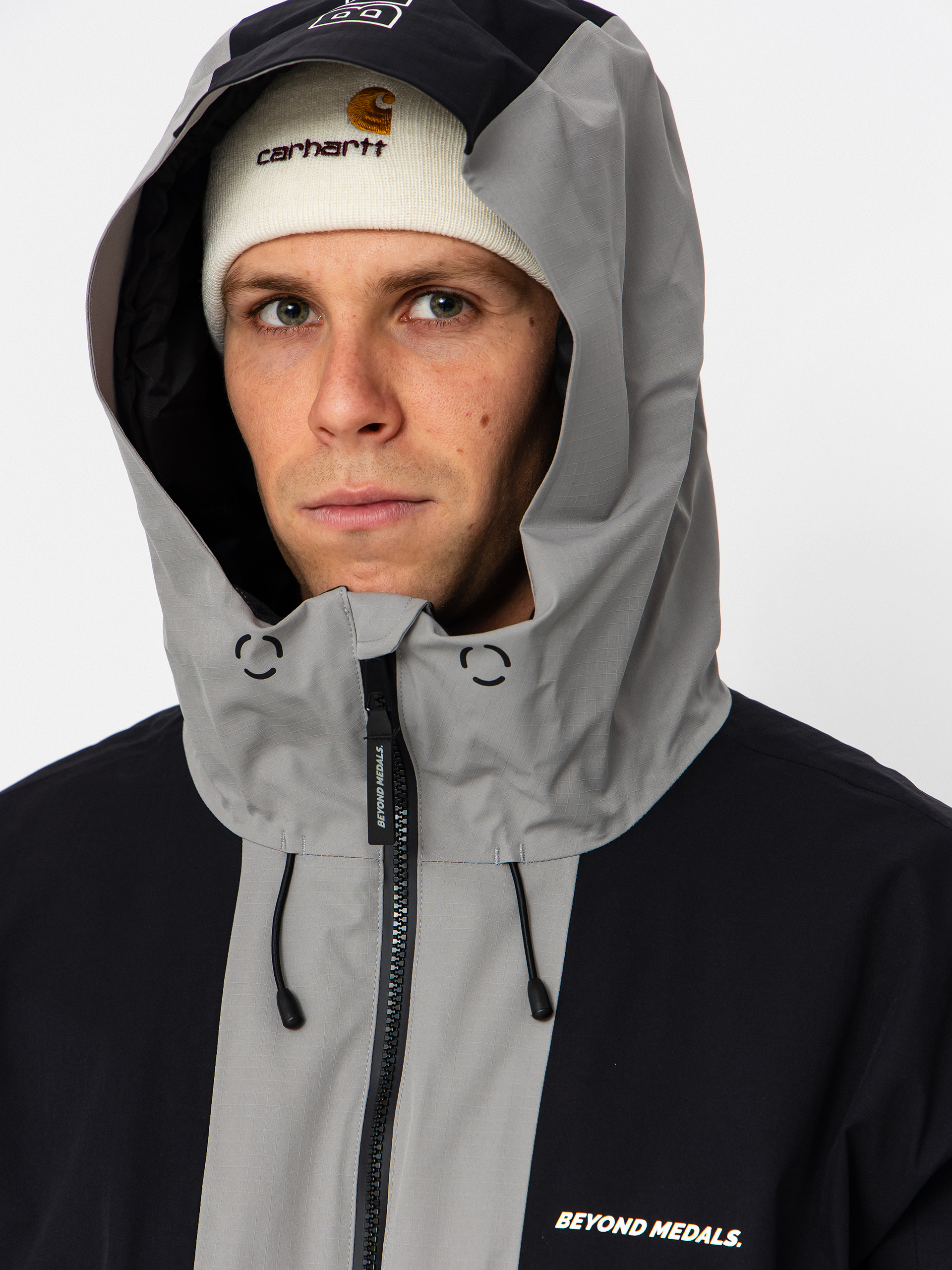 Mens Beyond Medals Snowboard jacket Fullzip 2L (grey)