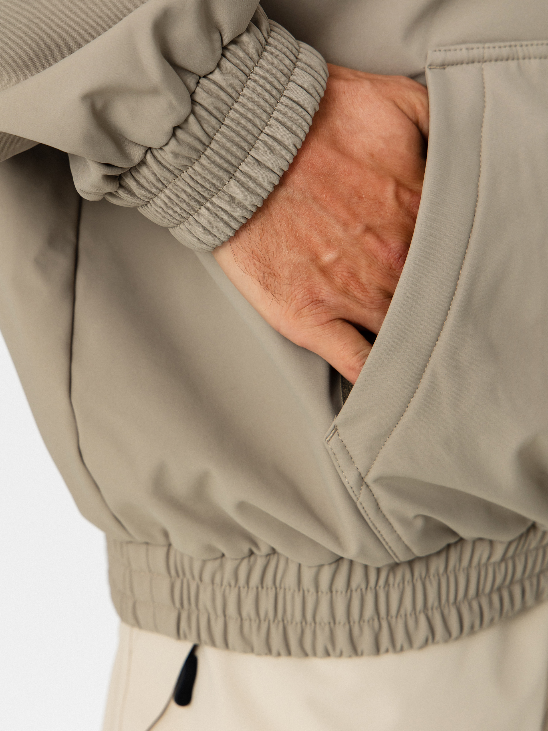 Mens Beyond Medals Snowboard jacket Softshell Hoodie (beige)