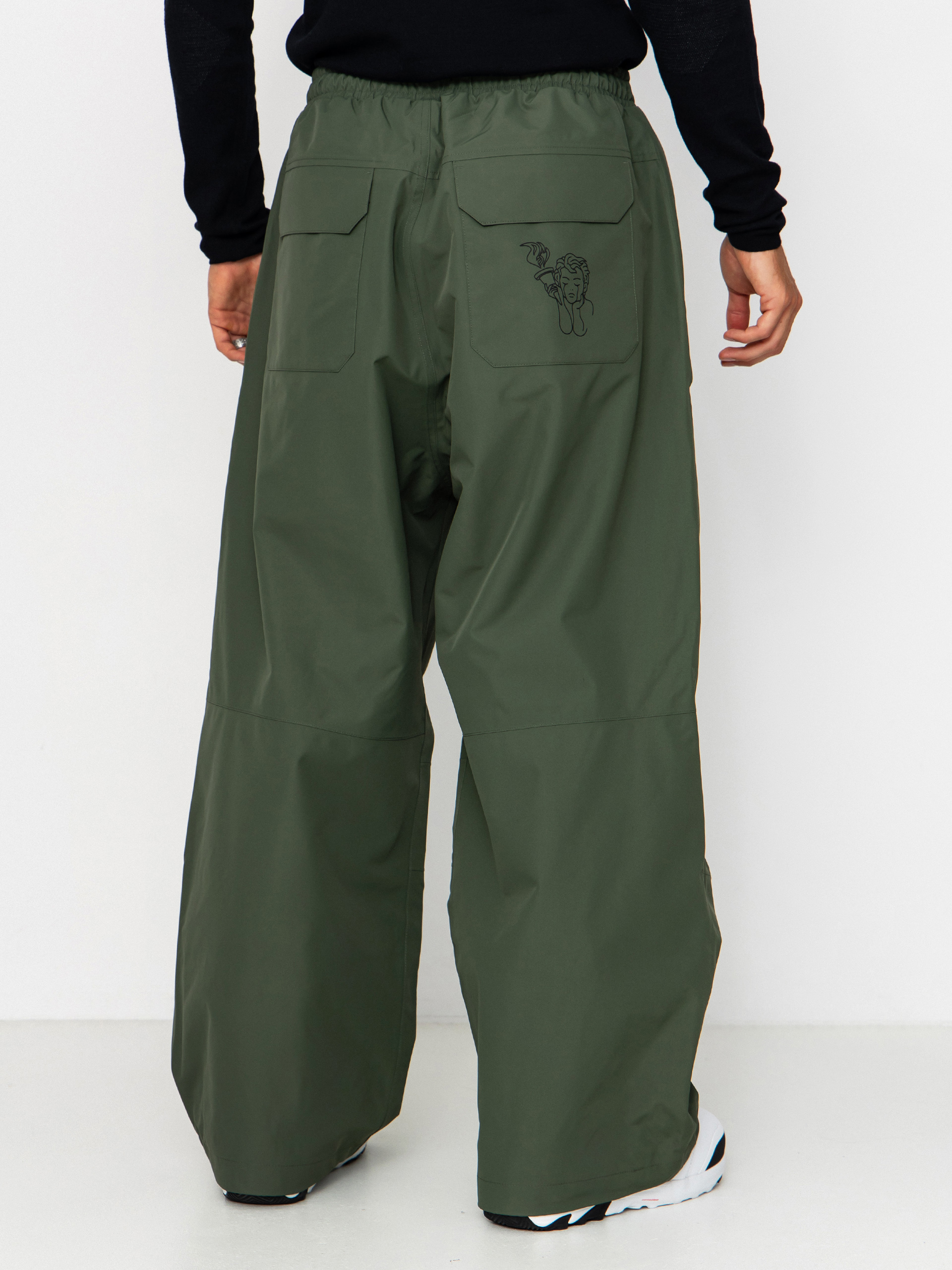 Mens Beyond Medals Snowboard pants Park (dark green)