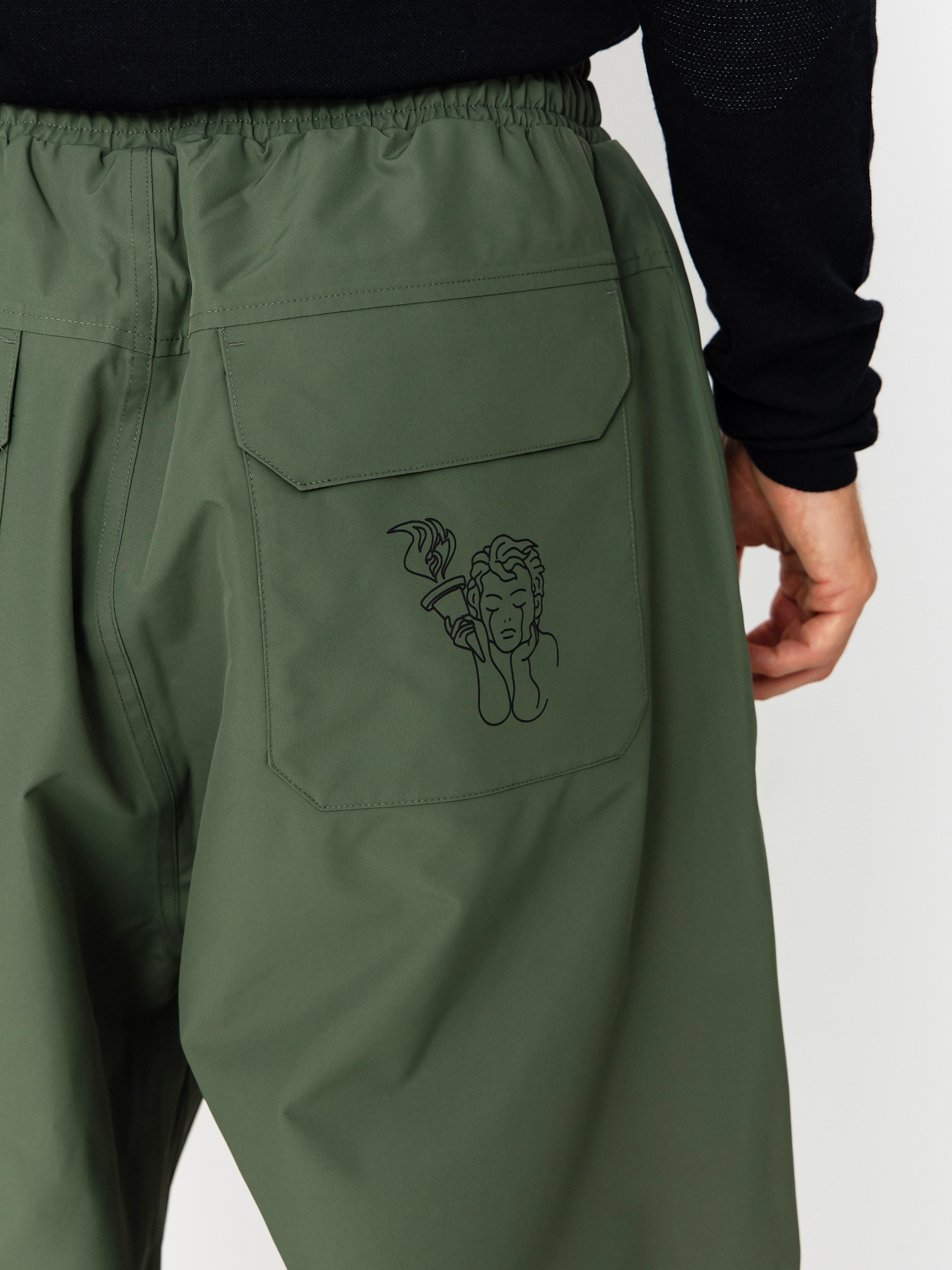 Mens Beyond Medals Snowboard pants Park (dark green)