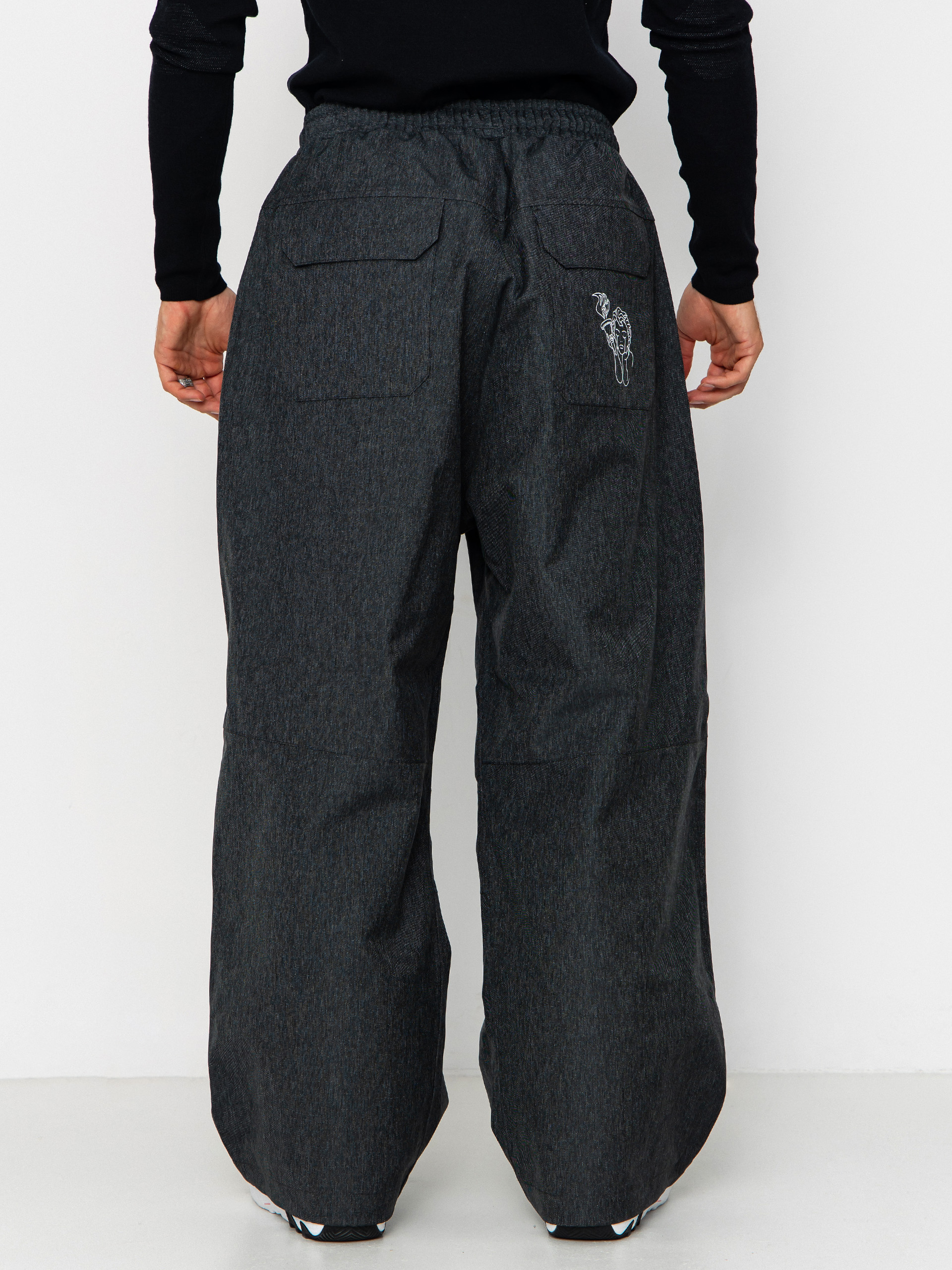 Mens Beyond Medals Snowboard pants Park Denim (dark grey)