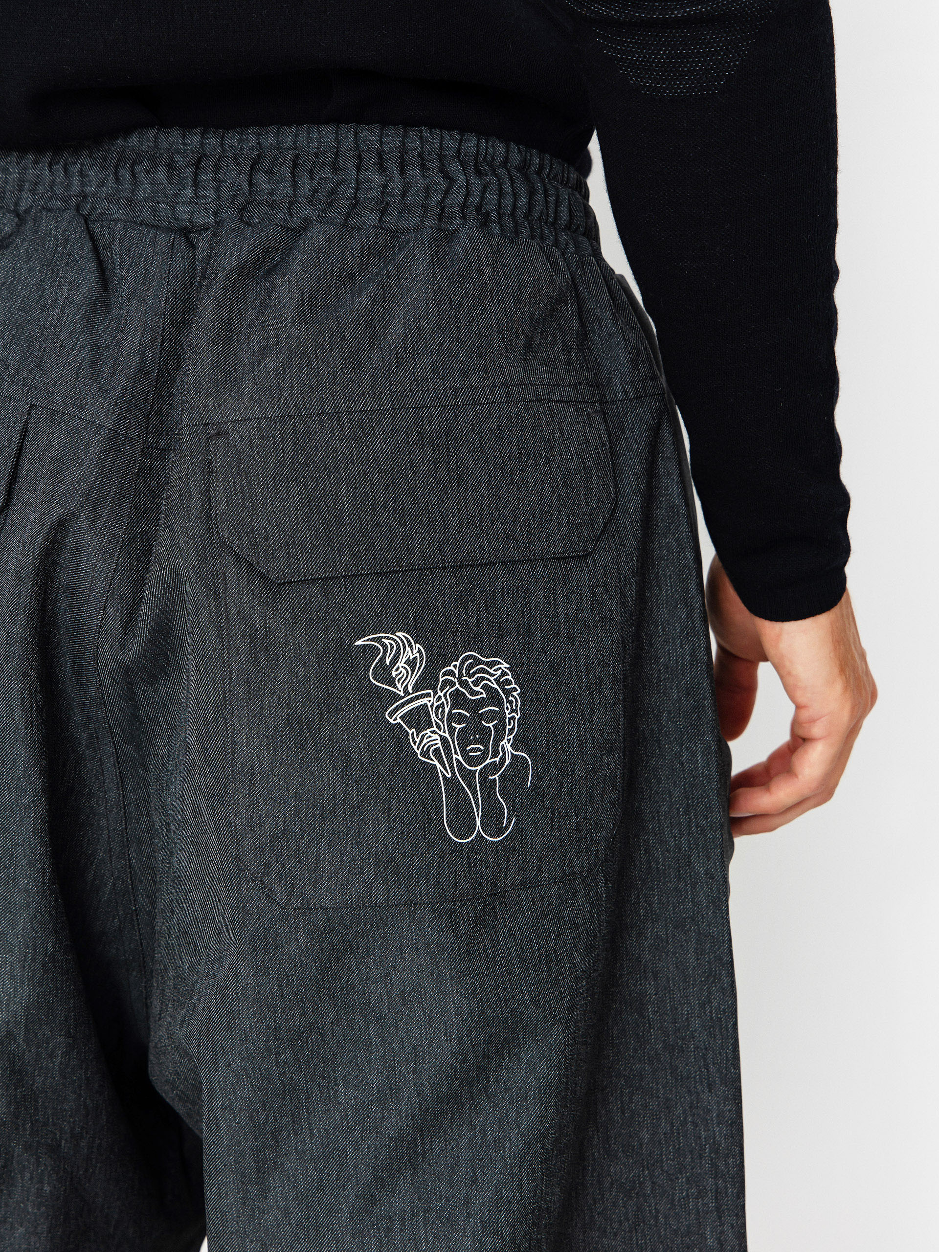 Mens Beyond Medals Snowboard pants Park Denim (dark grey)