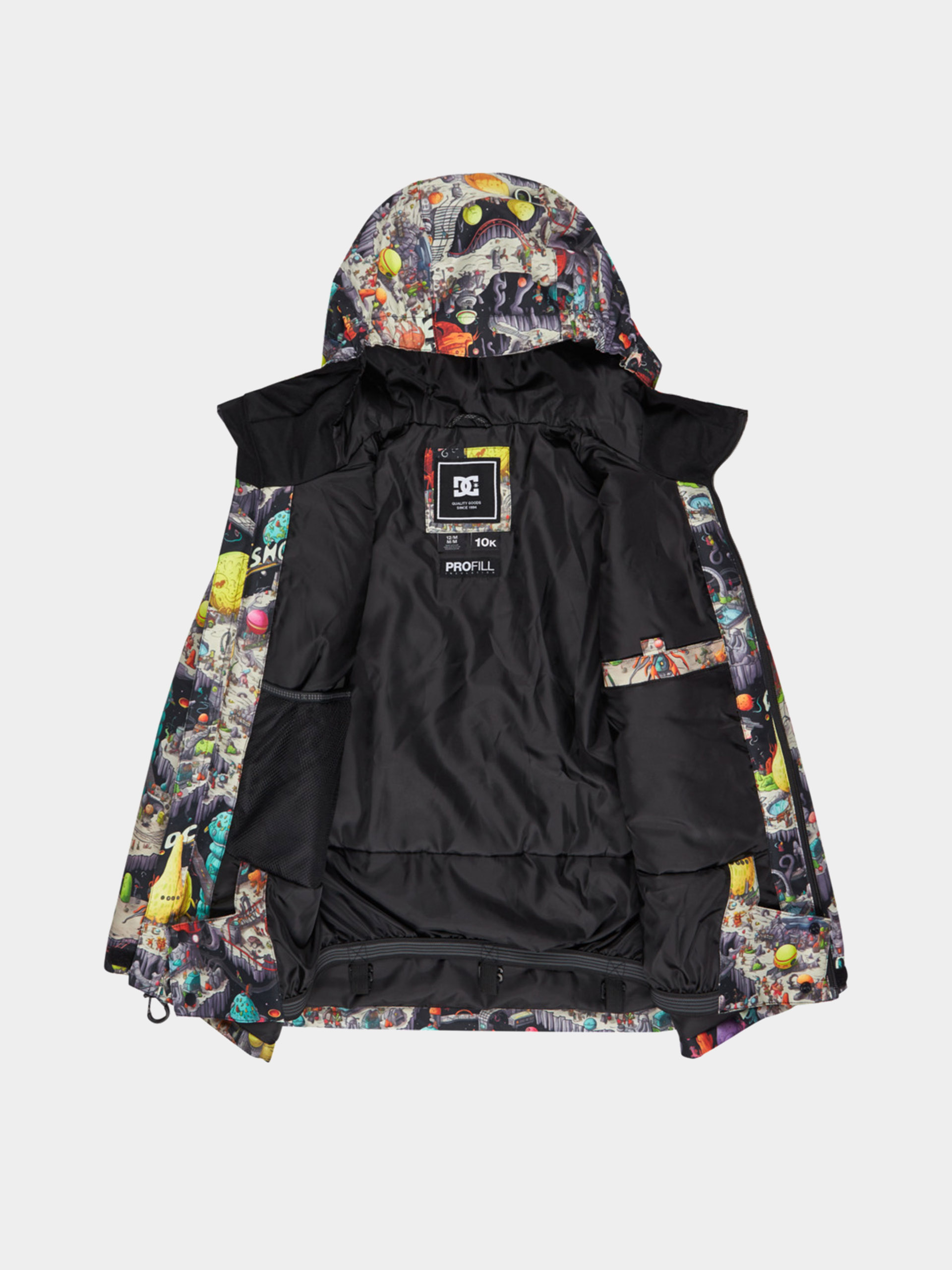 DC Snowboard Jacke Basis Print JR (outer world black)