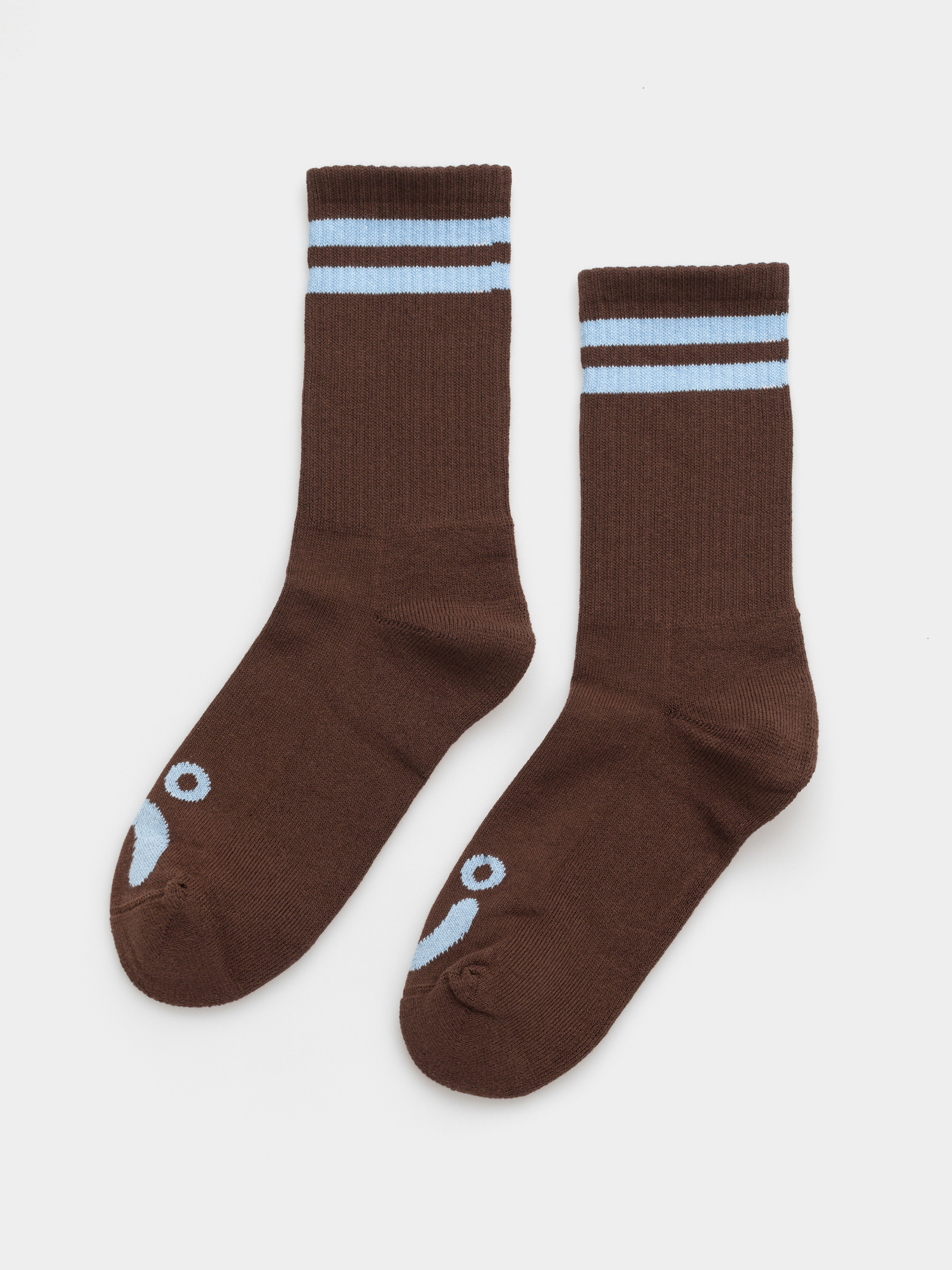 Polar Skate Rib Happy Sad Socken (brown/blue)