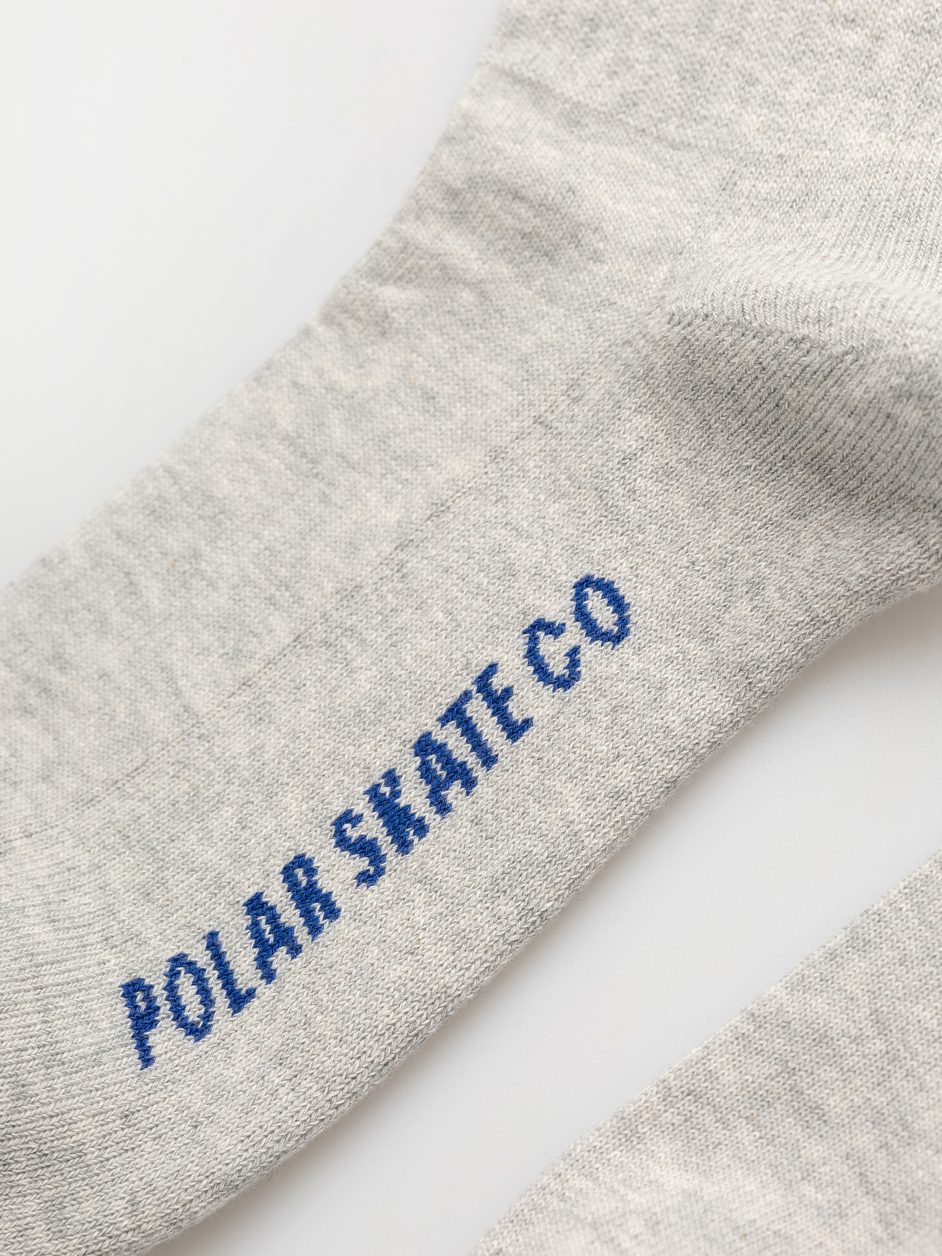 Polar Skate Rib 2 Stripes Socks (heather grey/blue)