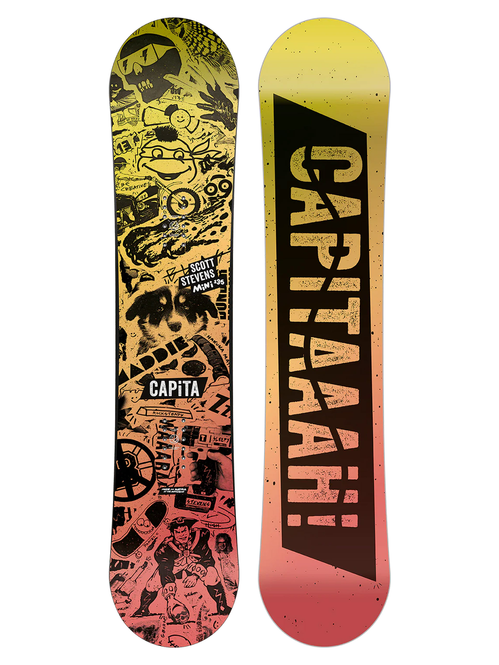 Capita Scott Stevens Mini JR Snowboard (yellow/red)