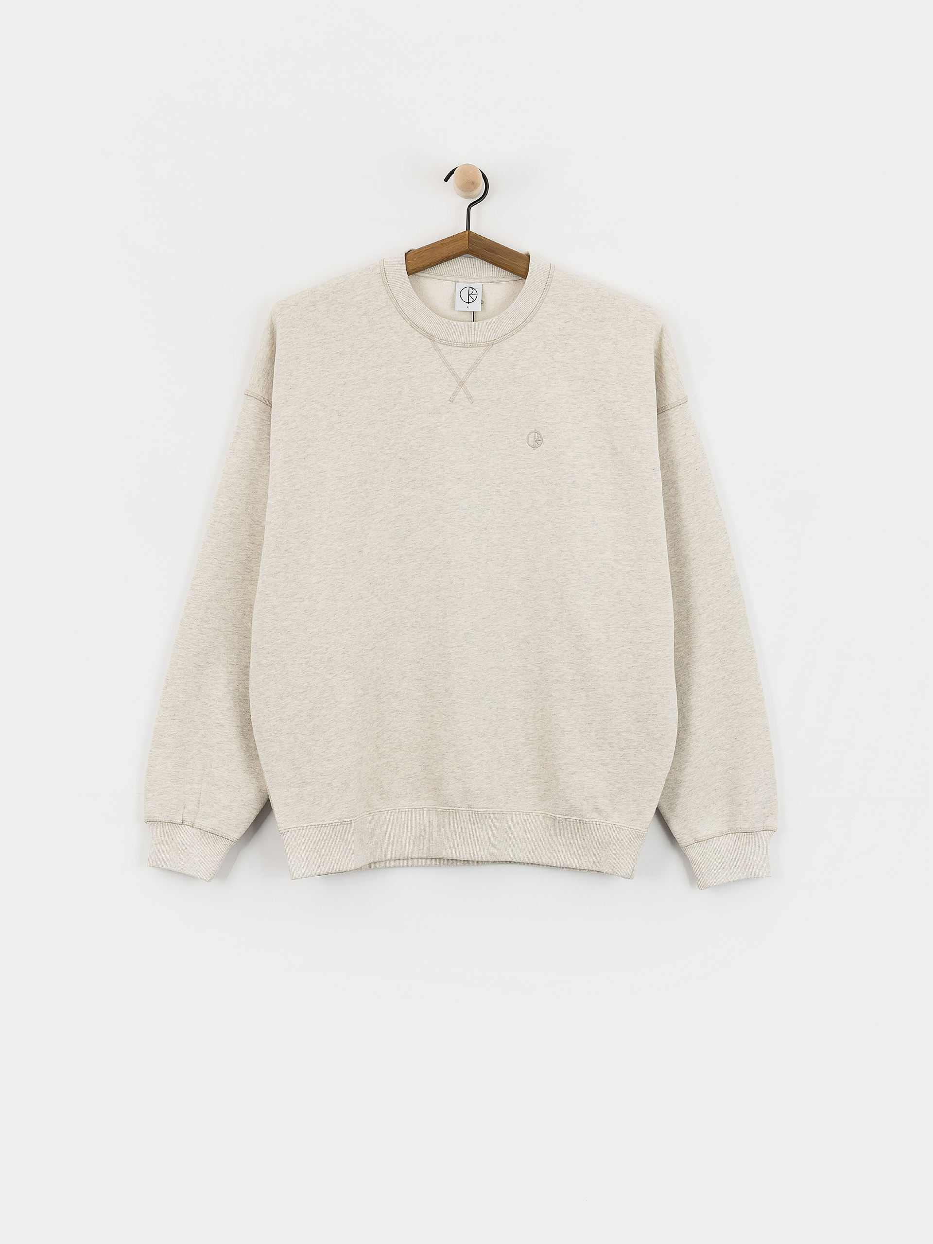 Polar Skate Frankie Crewneck Sweatshirt (ivory grey melange)
