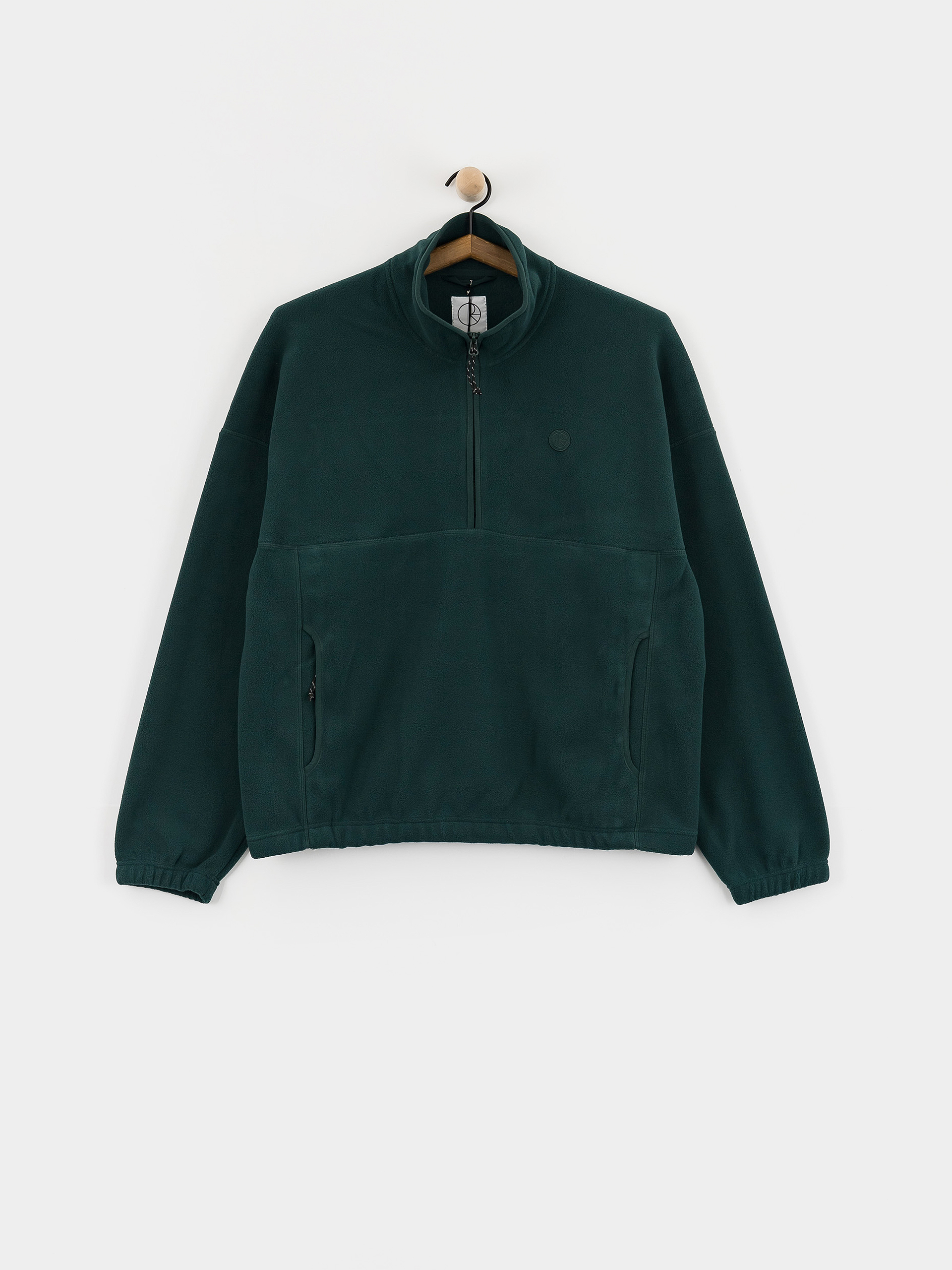 Polar Skate Ivan Half Zip Cardigan (dark emerald)