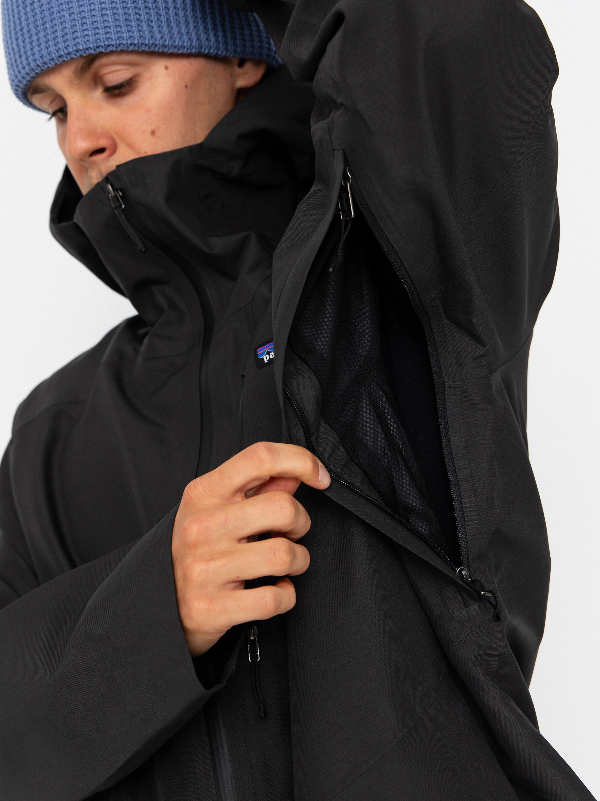 Patagonia Powder Town Snowboard jacket - black (black)