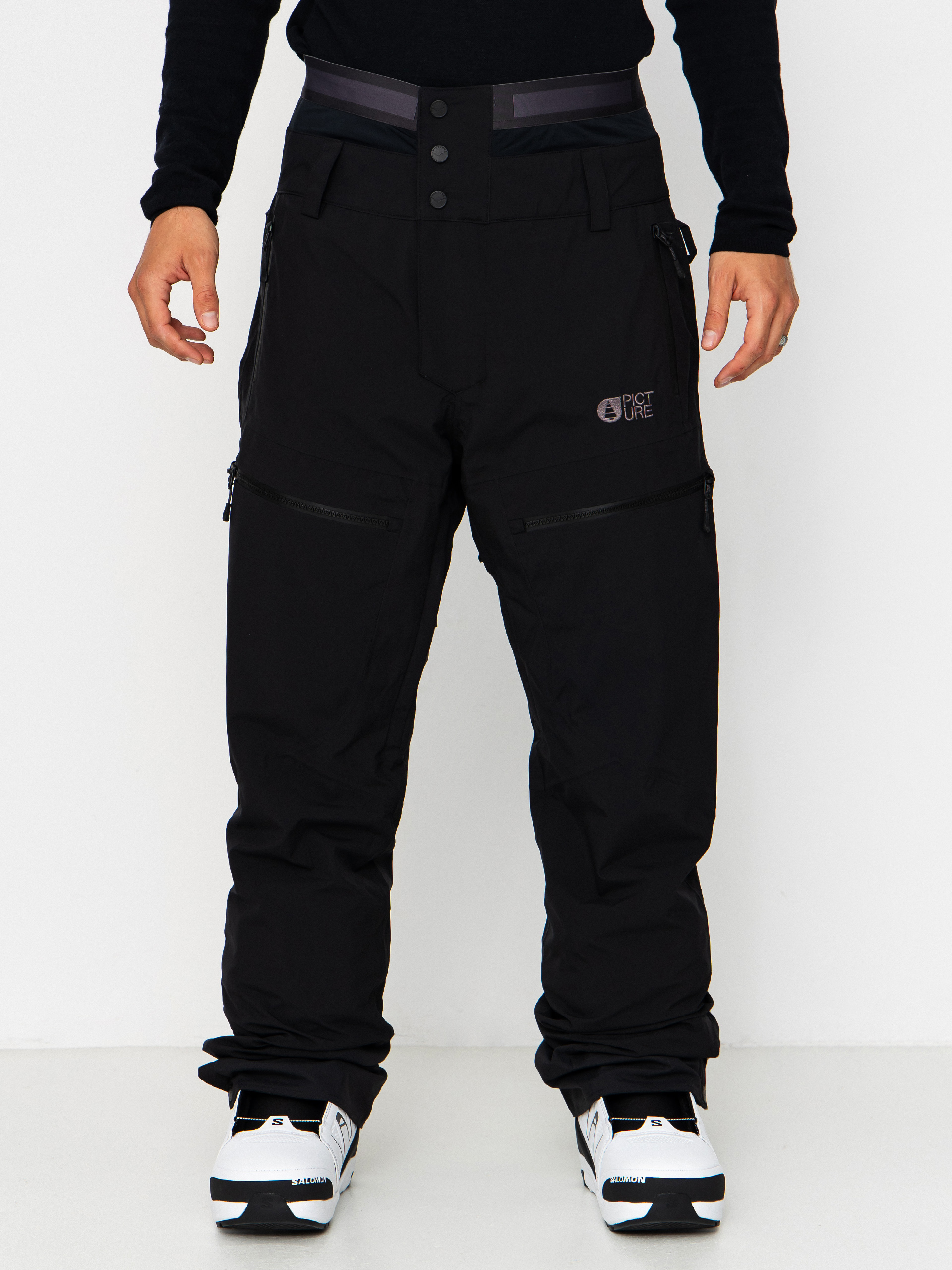 スノーボード MILD SUPER WIDE PANTS BLACK XL Men's Doorek Unisex Super Baggy Snow Pants | Snowshred