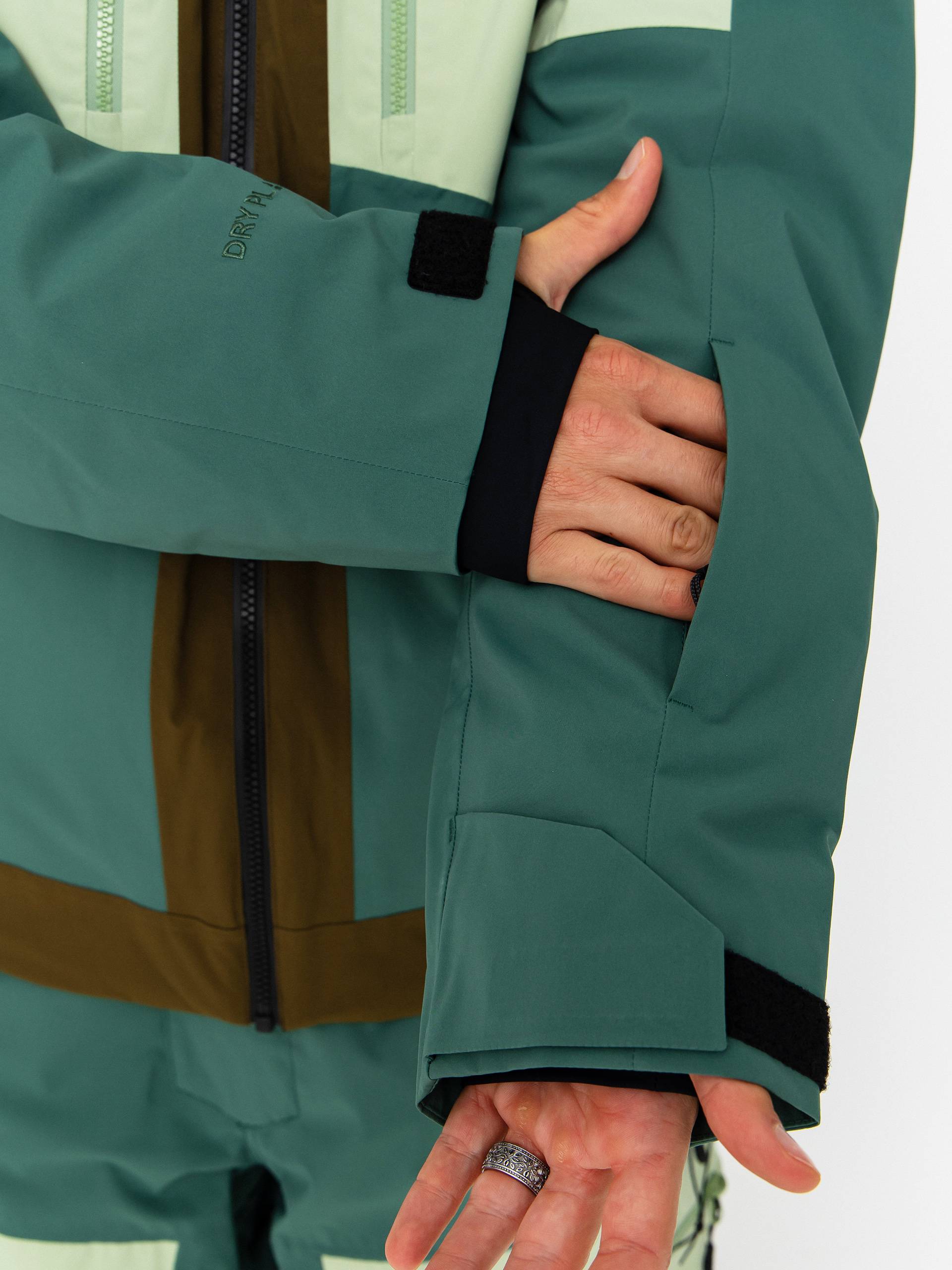 Picture Naikoon Snowboard jacket - brown, green (reseda)