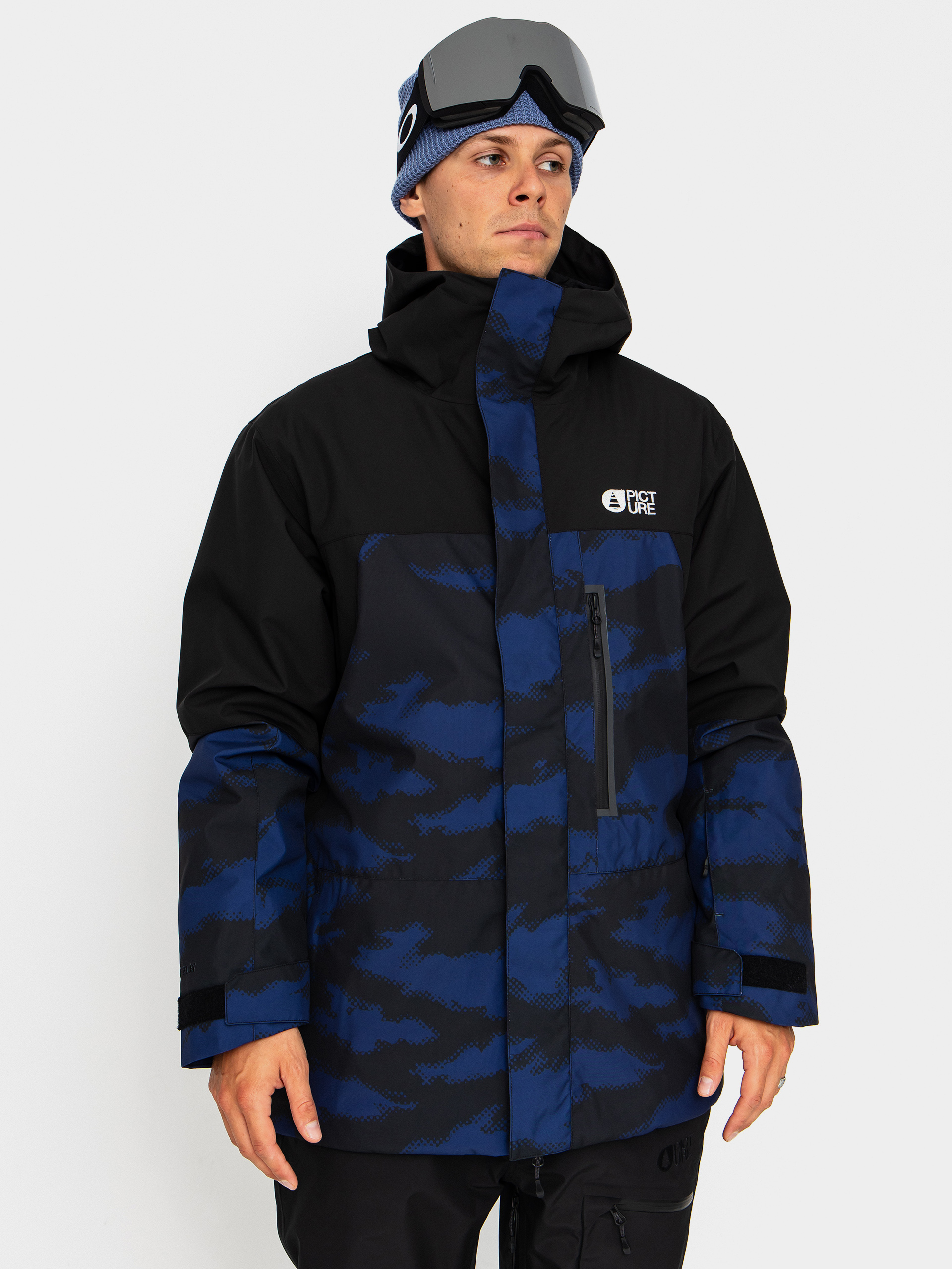 Burton Peasy Snowboard jacket - black (true black/aerial pines)