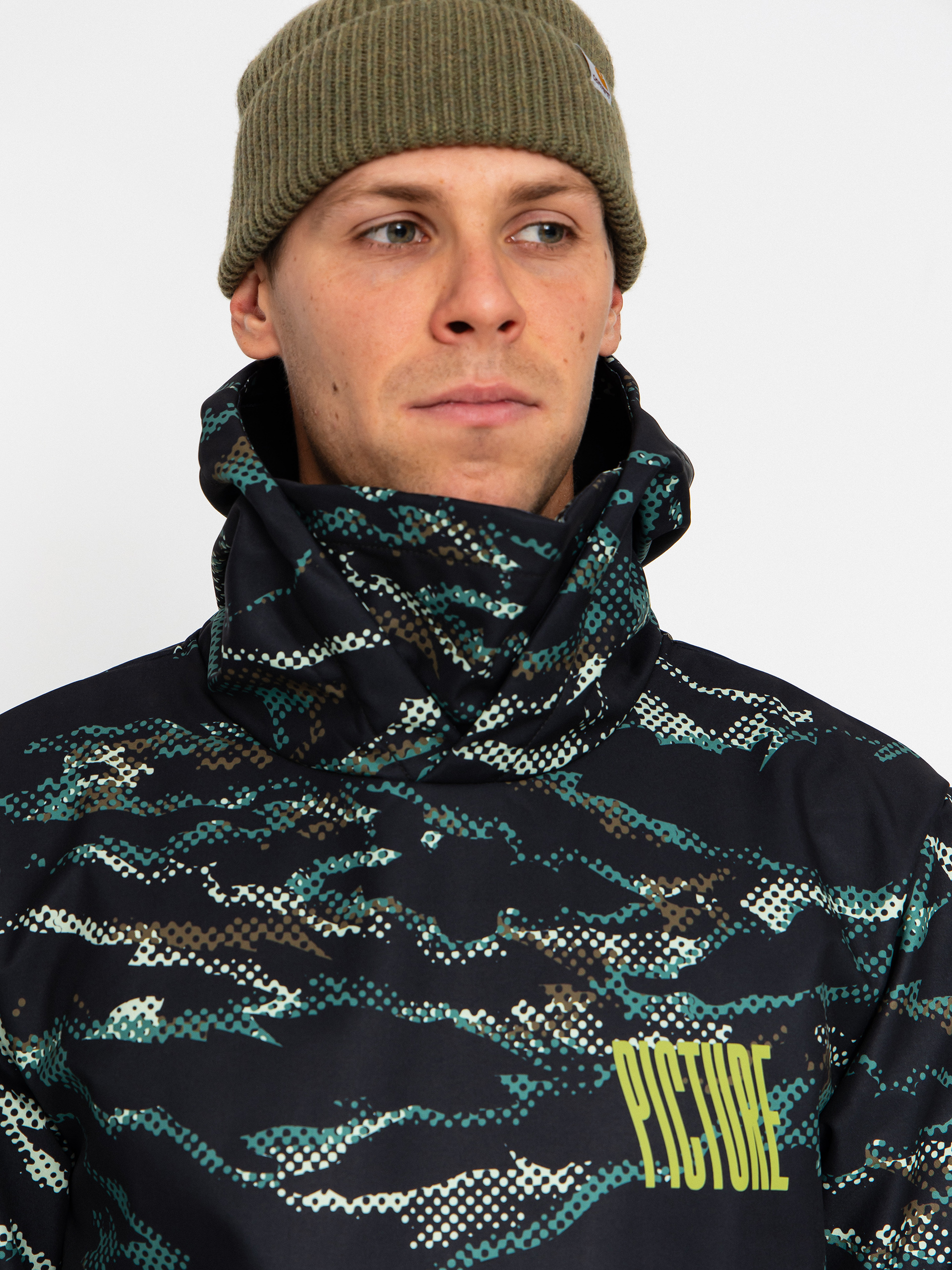 Herren Picture Parker Printed Snowboard Jacke (forest shadow print)