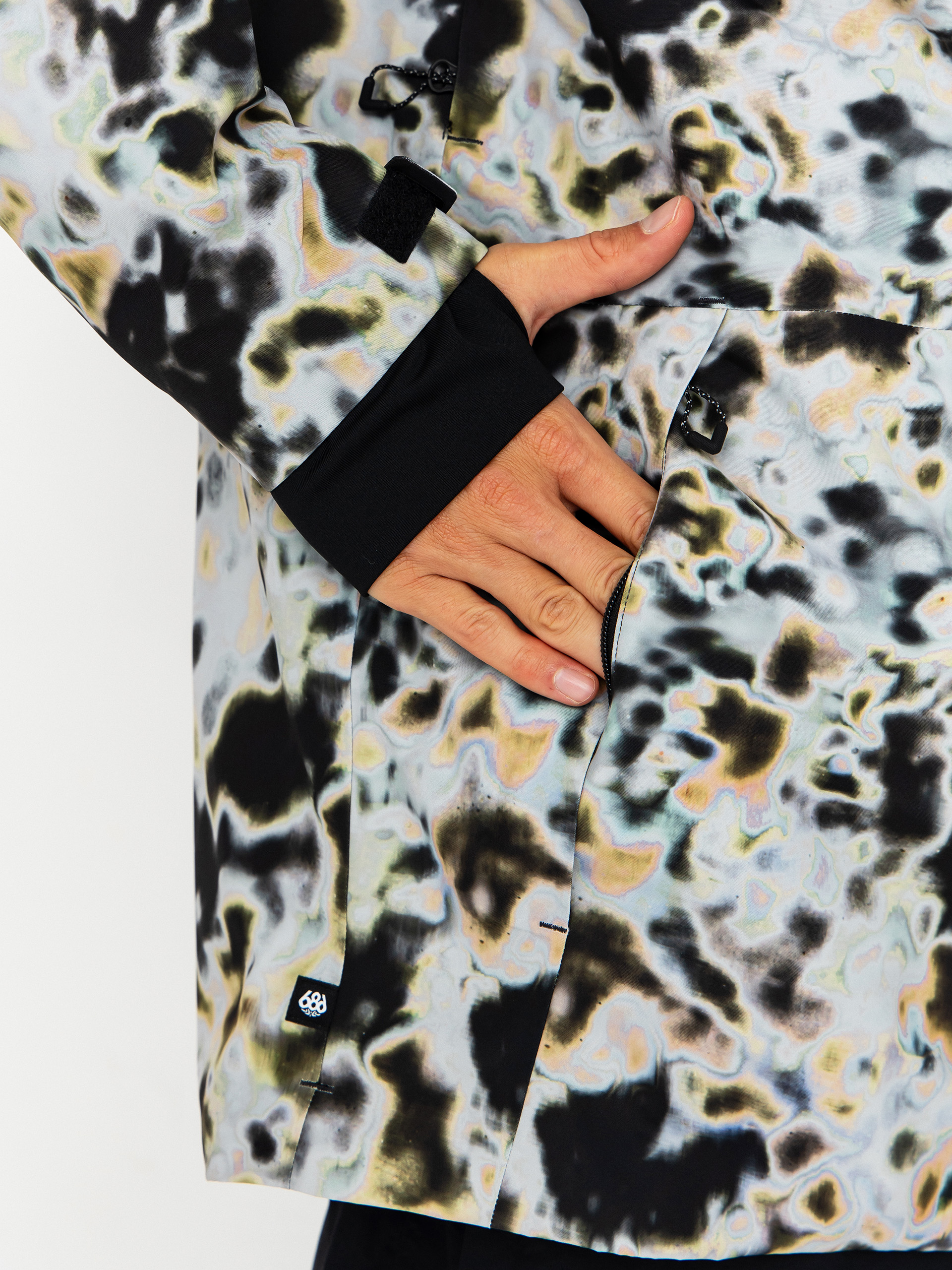 Mens 686 Snowboard jacket Hydra Thermagraph (arctic tundra print)