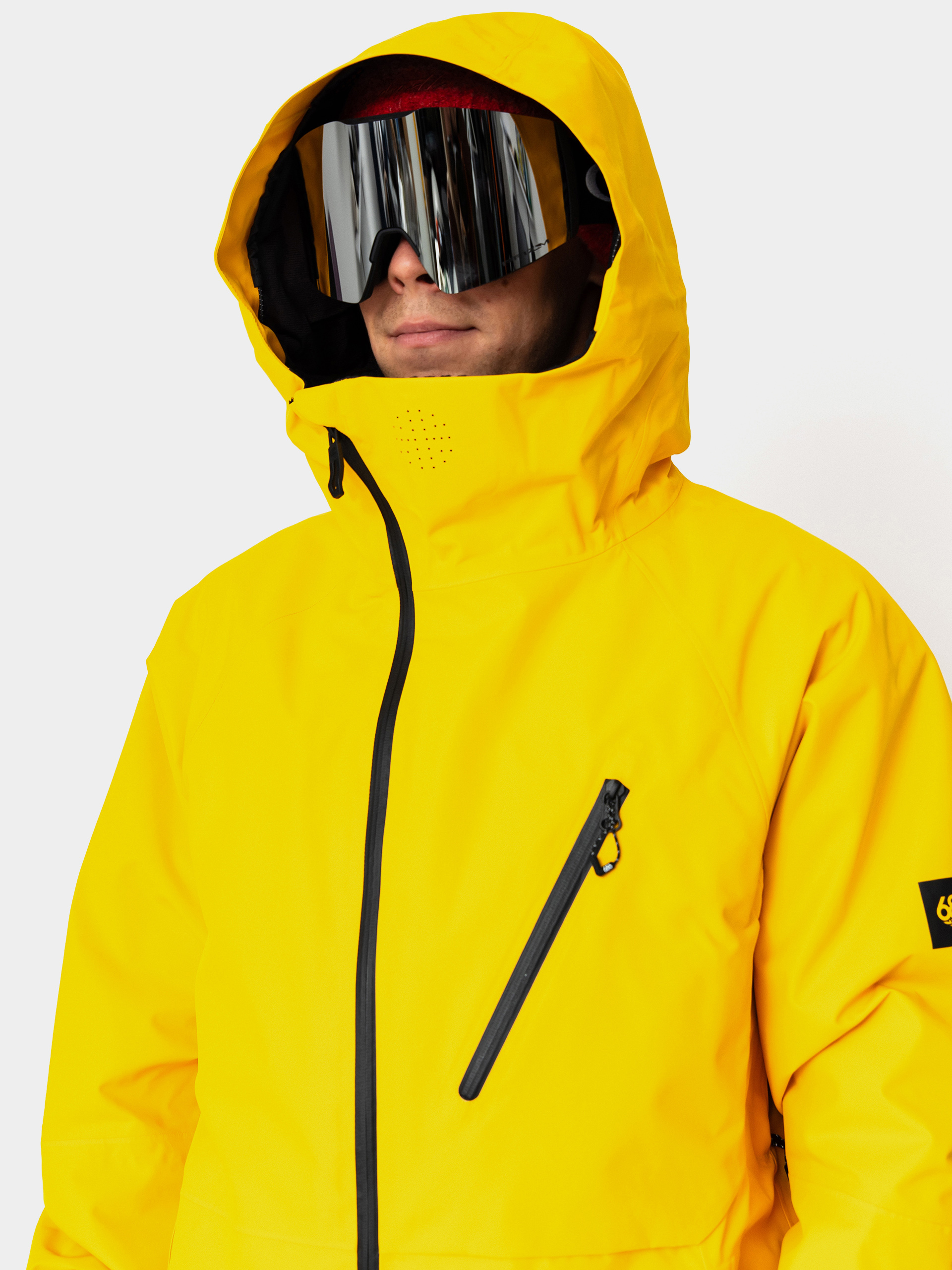 Mens 686 Snowboard jacket Hydra Thermagraph (yellow gold)