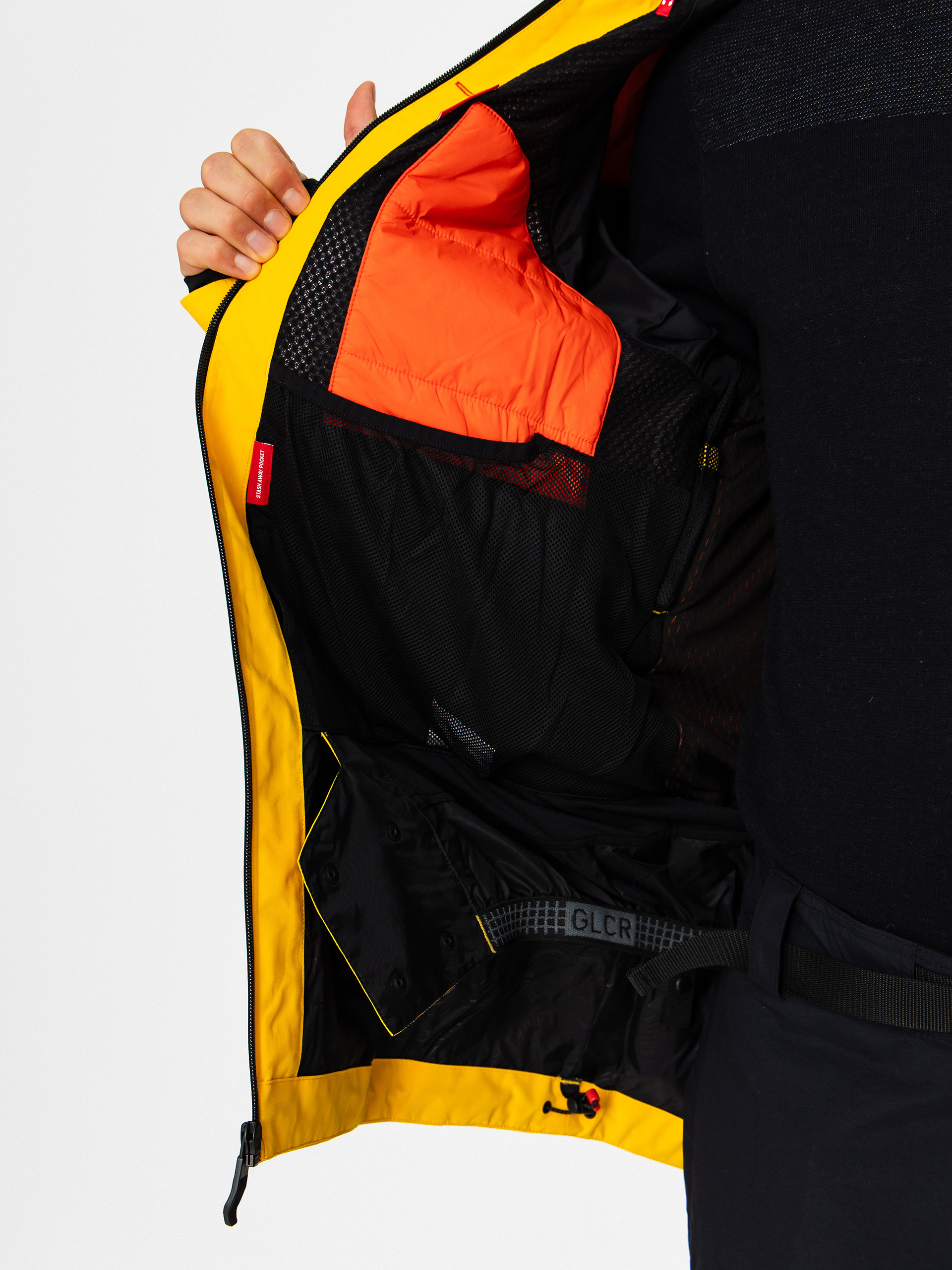 Mens 686 Snowboard jacket Hydra Thermagraph (yellow gold)