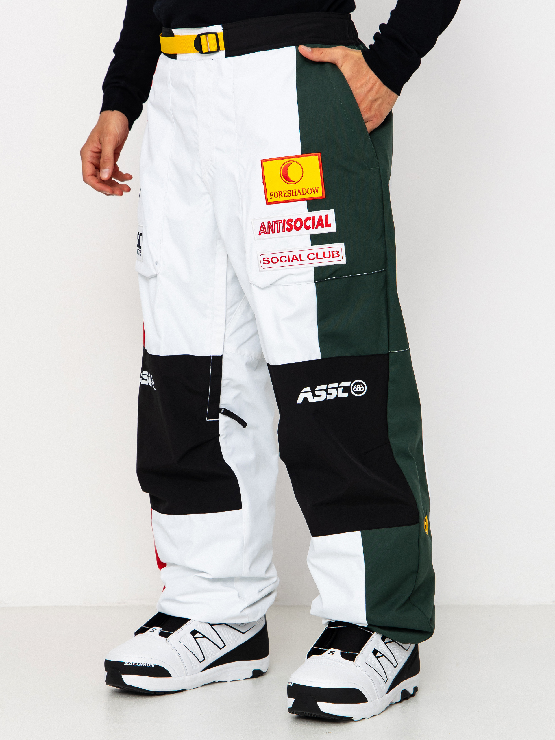 Herren 686 Snowboard Hose X ASSC F1 (assc white colorblock)