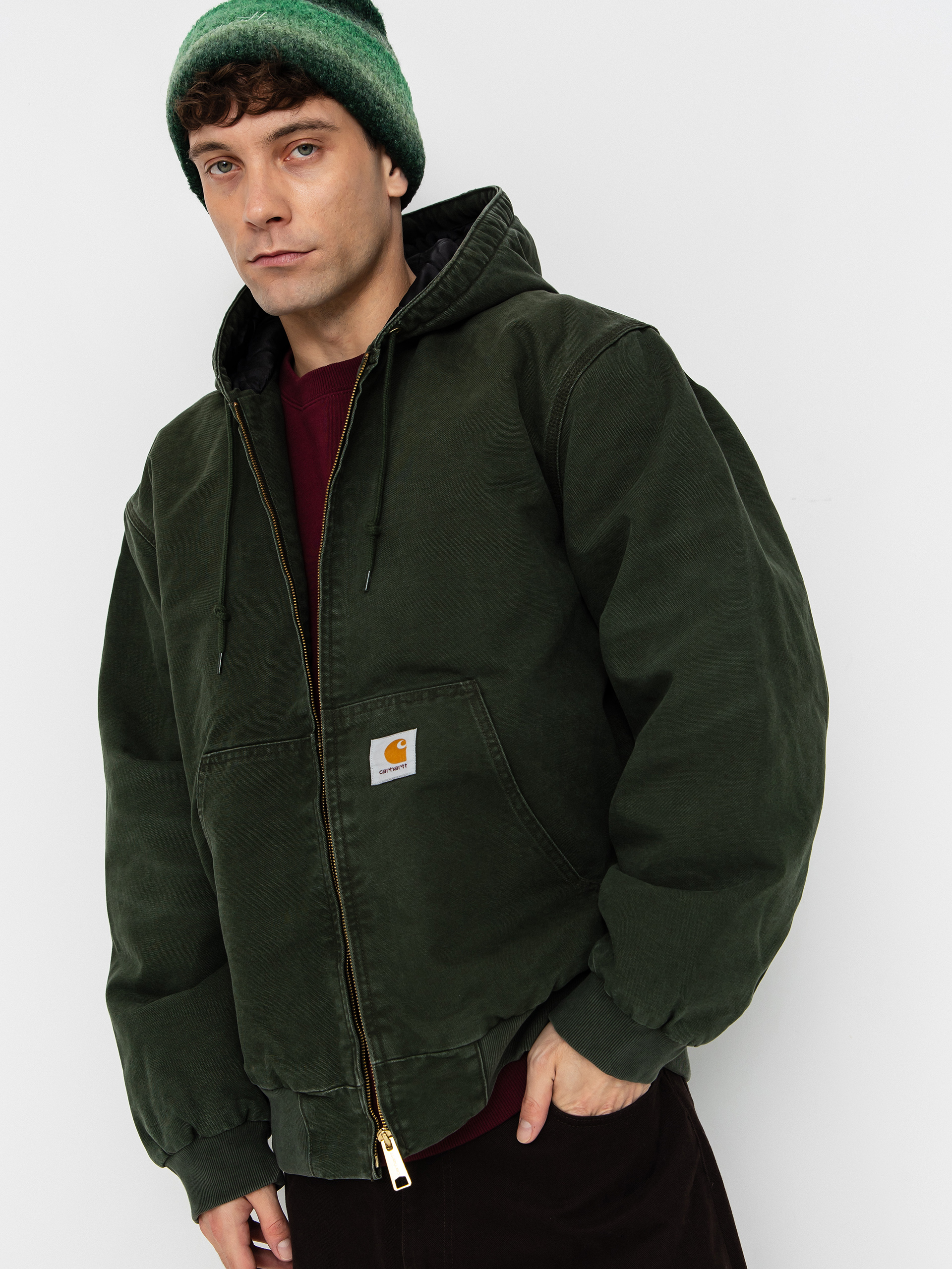 Carhartt WIP Jacket OG Active - green (olive/stone canvas)
