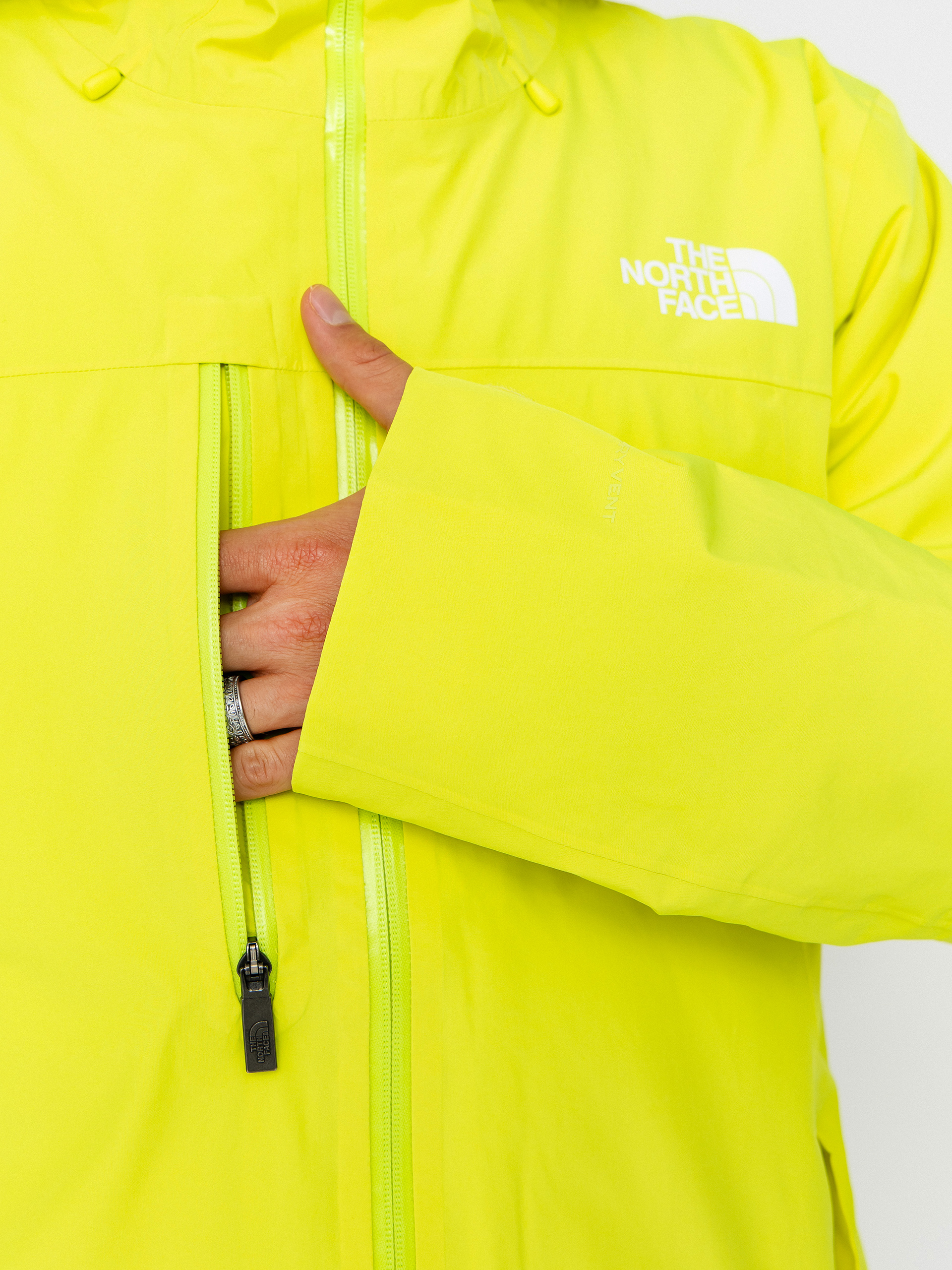 Mens The North Face Snowboard jacket Descendit (fizz lime)