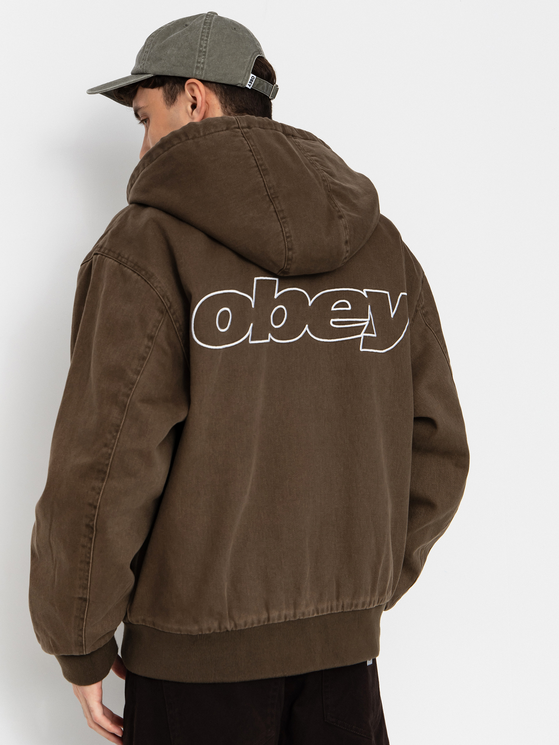OBEY Hoodie Obey Randy ZHD Jacket (wren faded wash)