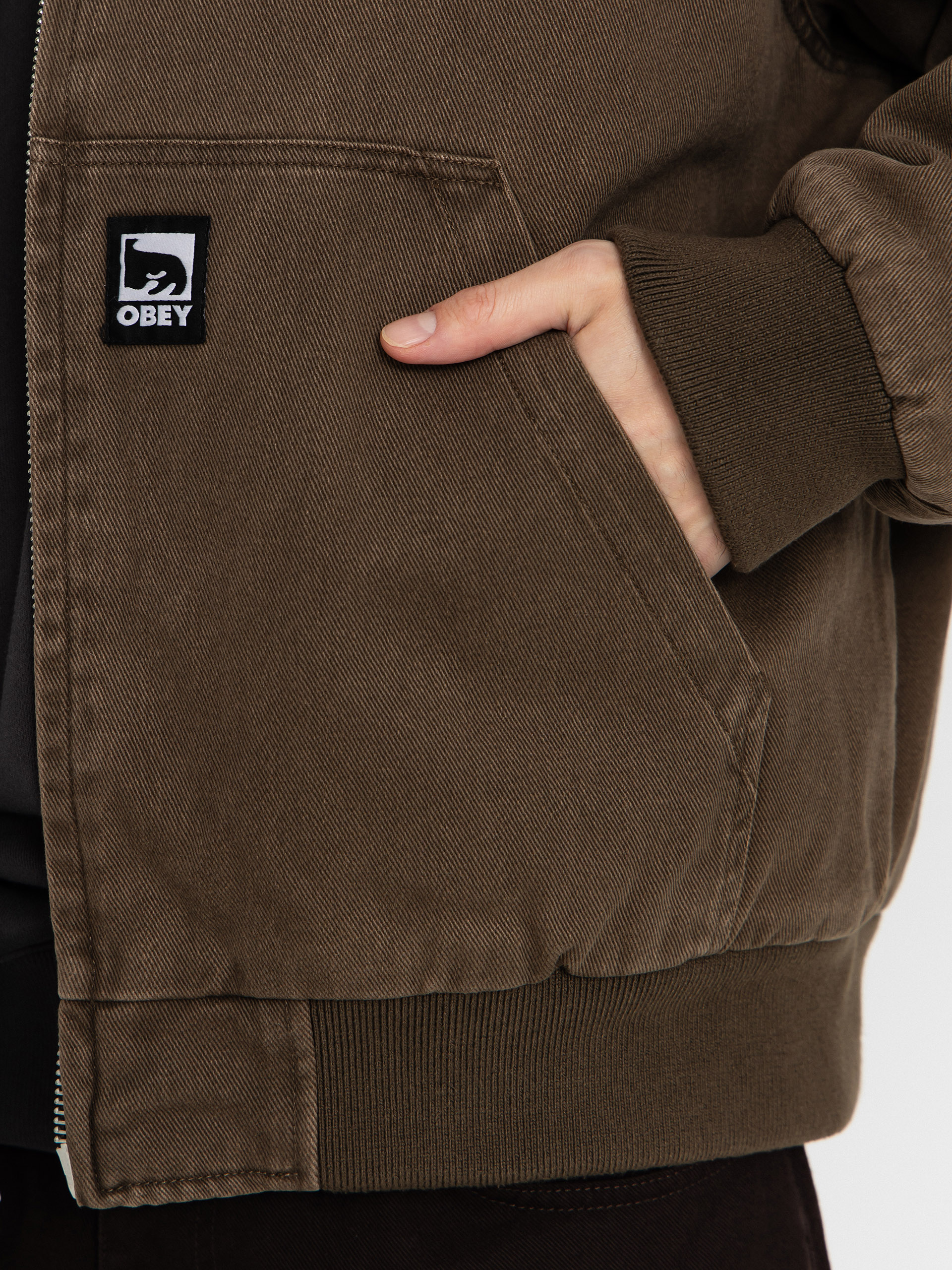 OBEY Hoodie Obey Randy ZHD Jacket (wren faded wash)