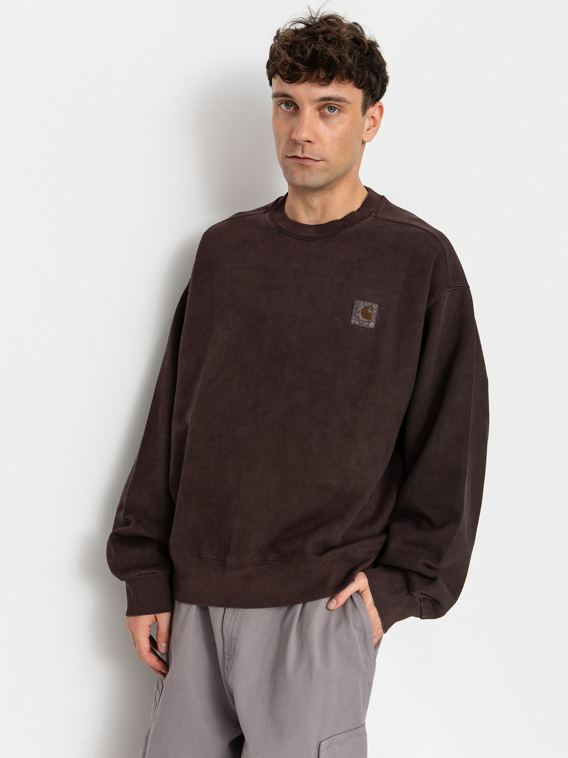 Carhartt WIP Sweatshirt Vista - brown (palisander/garment dyed)