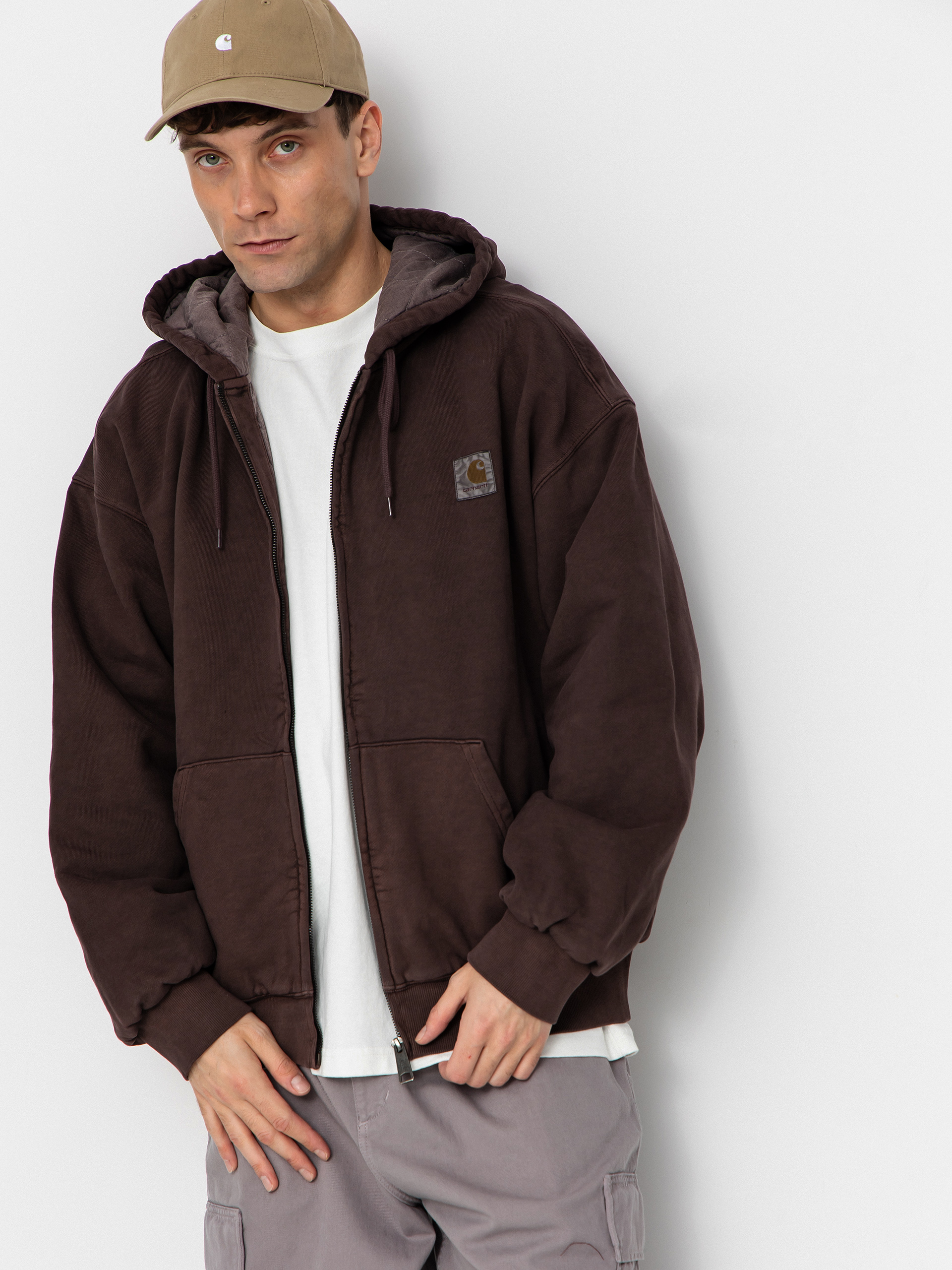 Carhartt WIP Jacket Vista ZHD - burgundy (palisander/garment dyed)