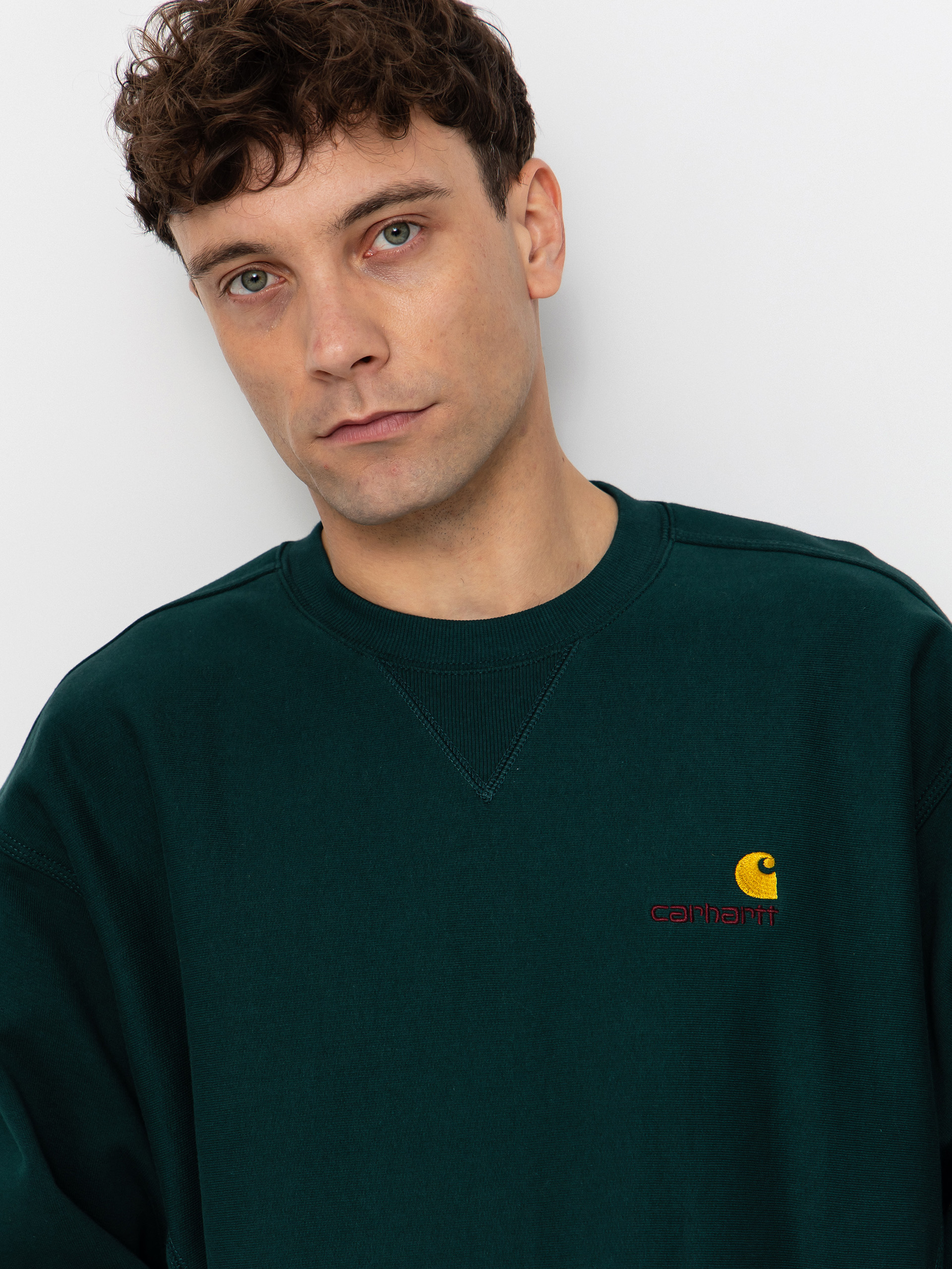 Carhartt WIP Sweatshirt American Script (dark fir)