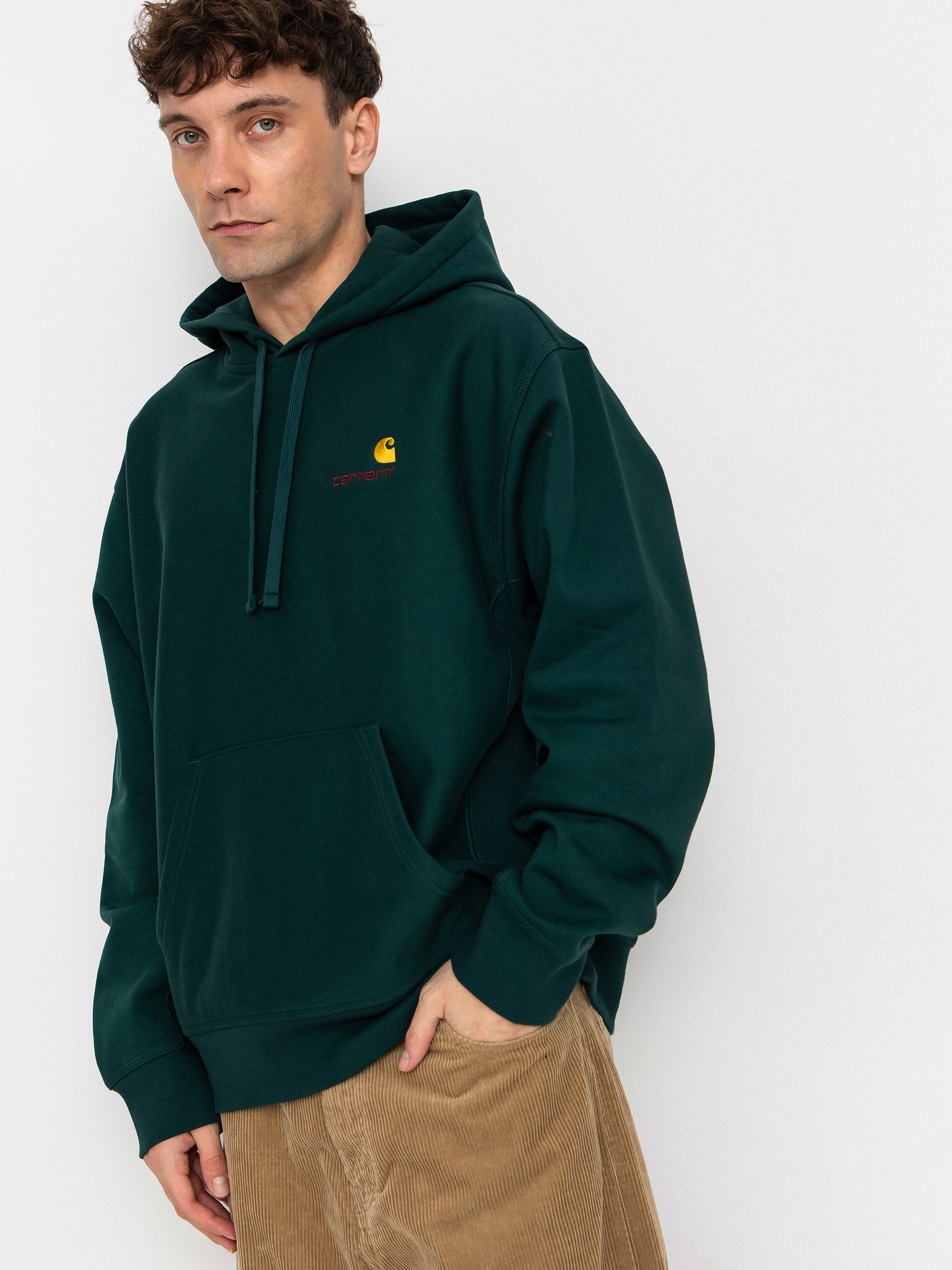 Carhartt WIP Hoodie American Script HD (dark fir)