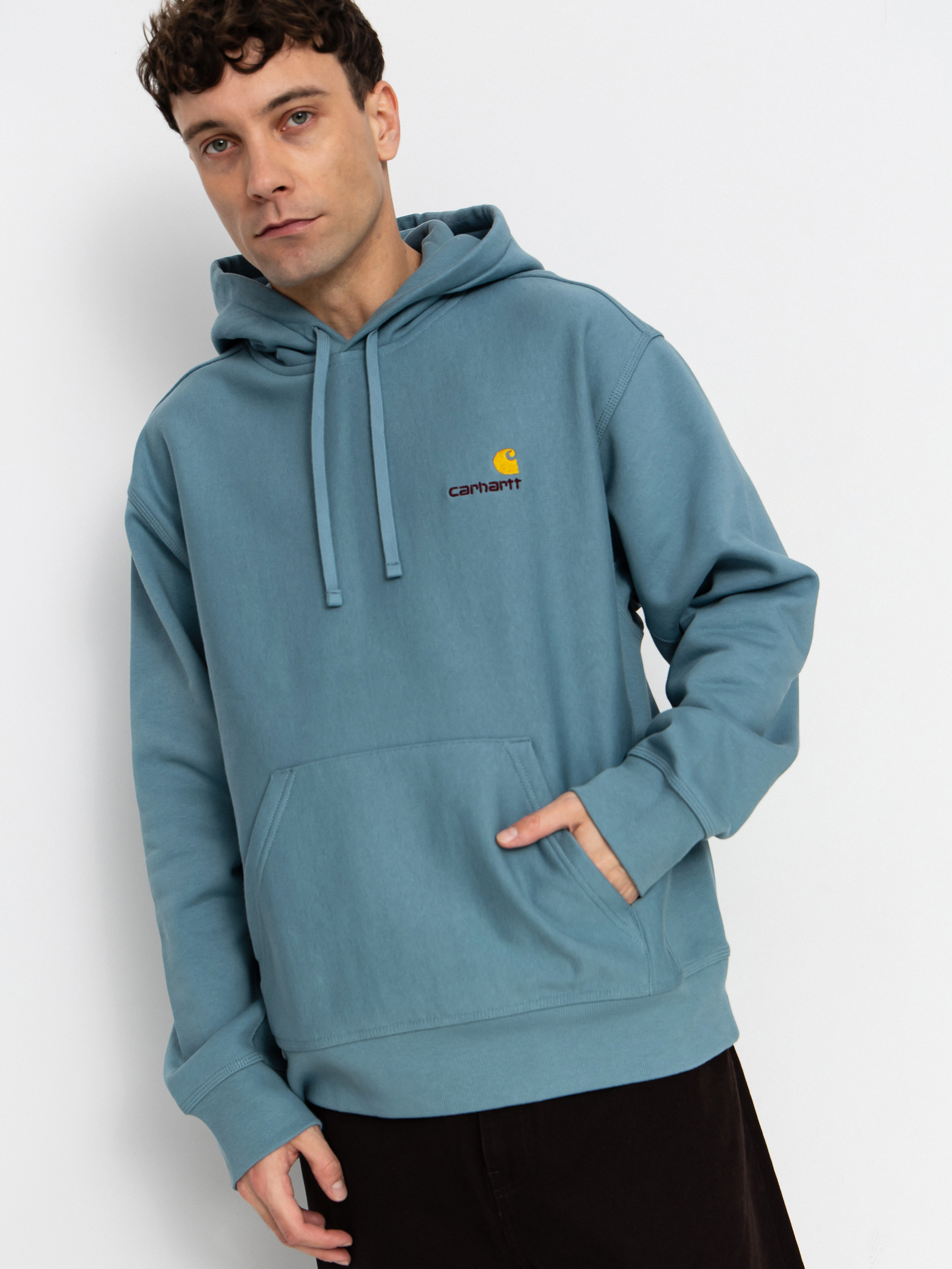 Carhartt WIP Hoodie American Script HD (citadel)