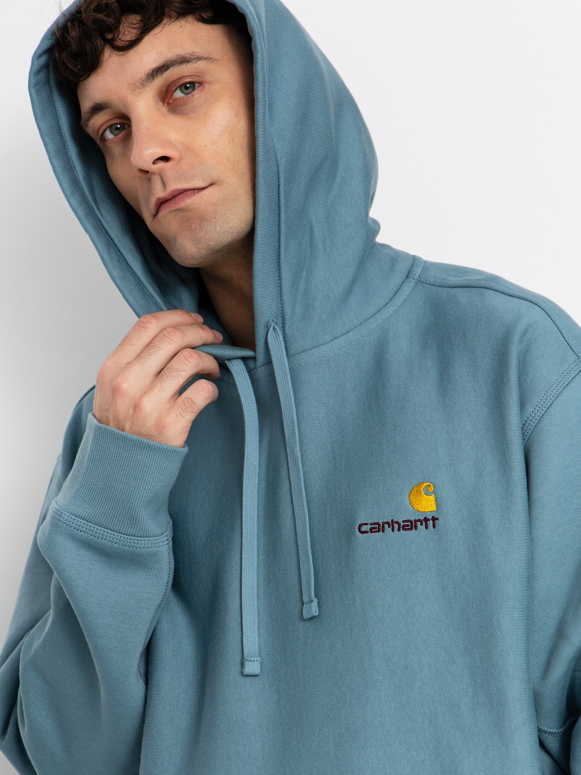 Carhartt WIP Hoodie American Script HD (citadel)
