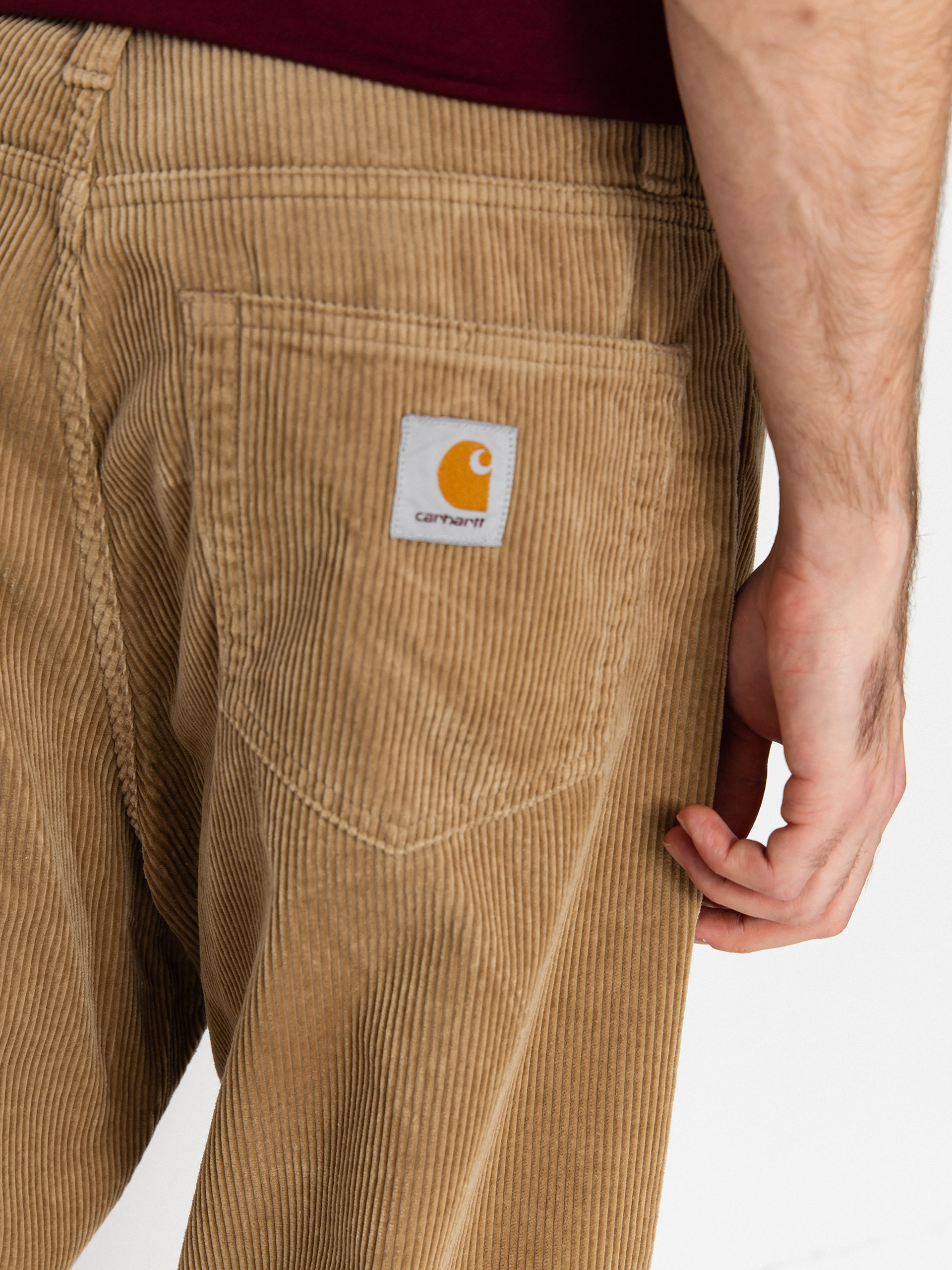 Carhartt WIP Pants Landon - brown, beige (leather/rinsed)