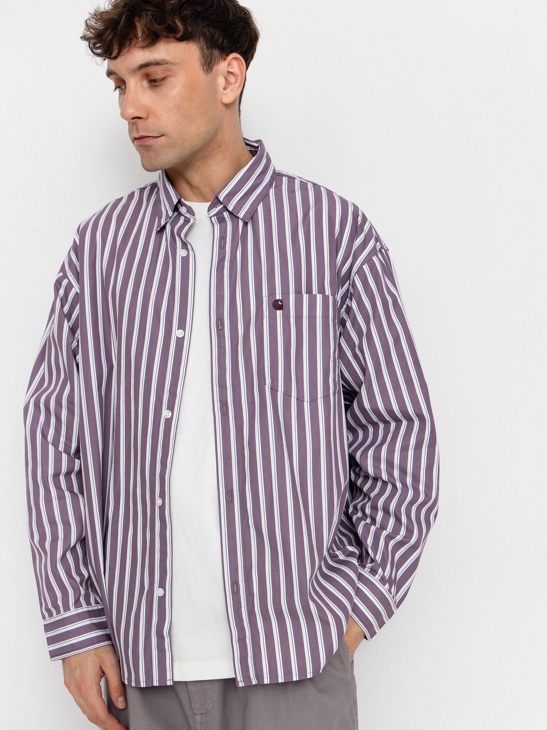 Carhartt WIP Hemd Malden (malden stripe/phlox)