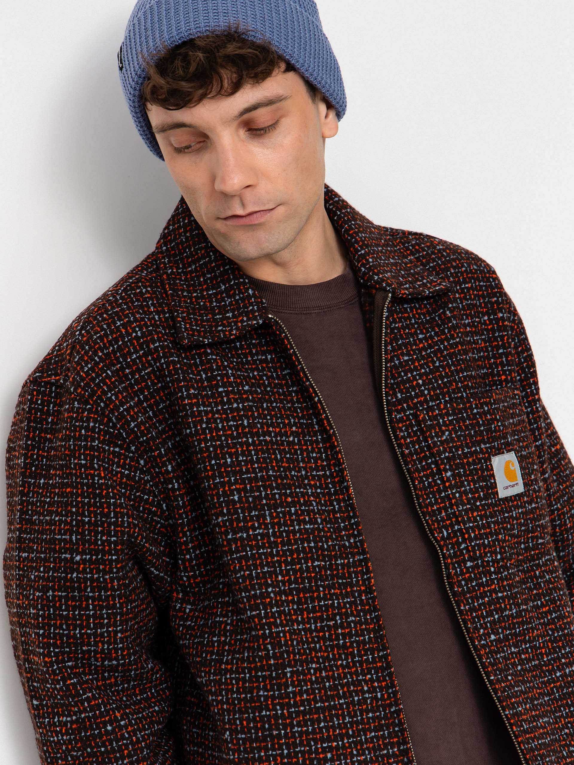 Carhartt WIP Jacket Bellamy - brown (bellamy check/tobacco)