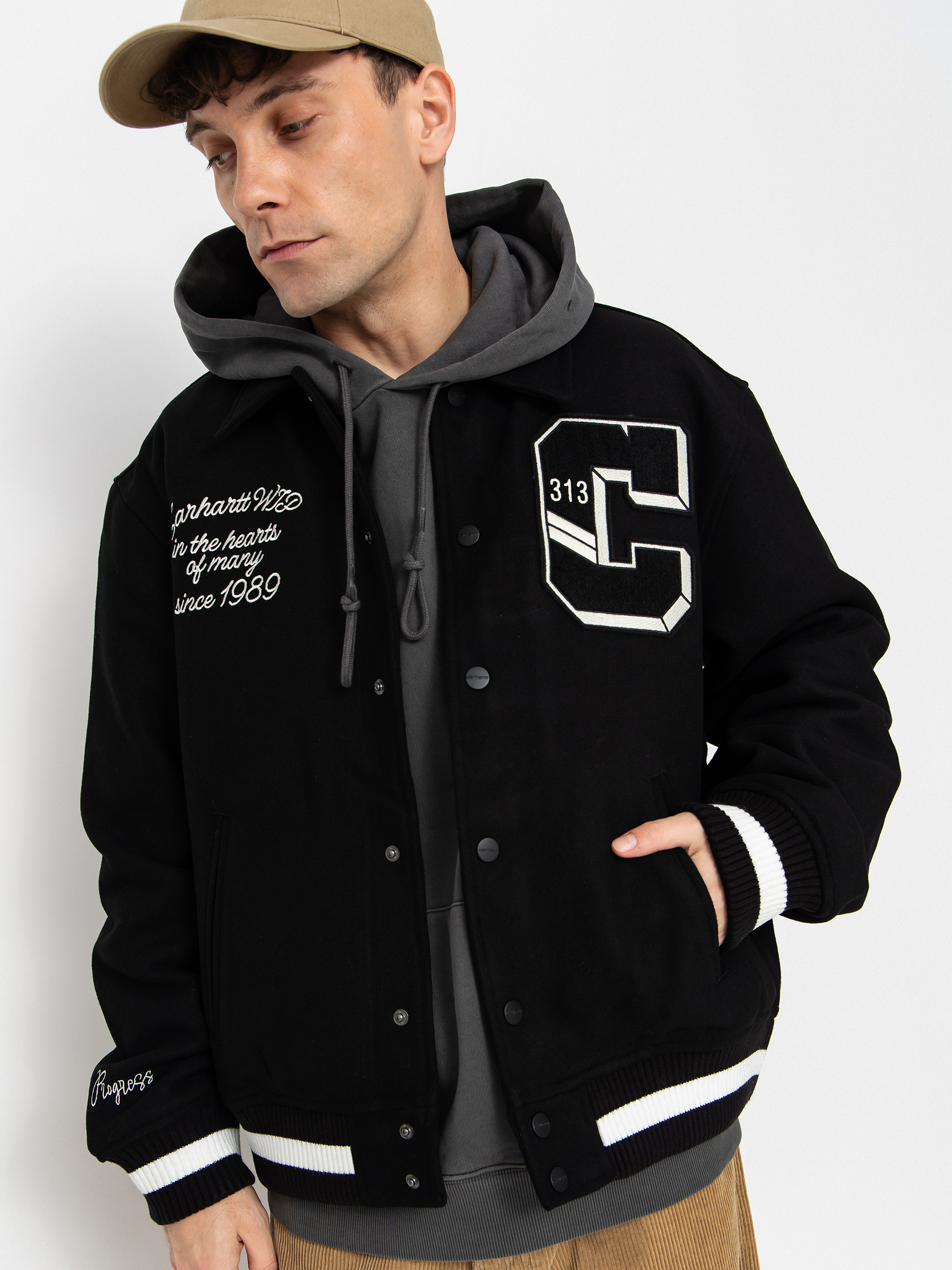 Carhartt WIP Jacket World Class Varsity - black (black)