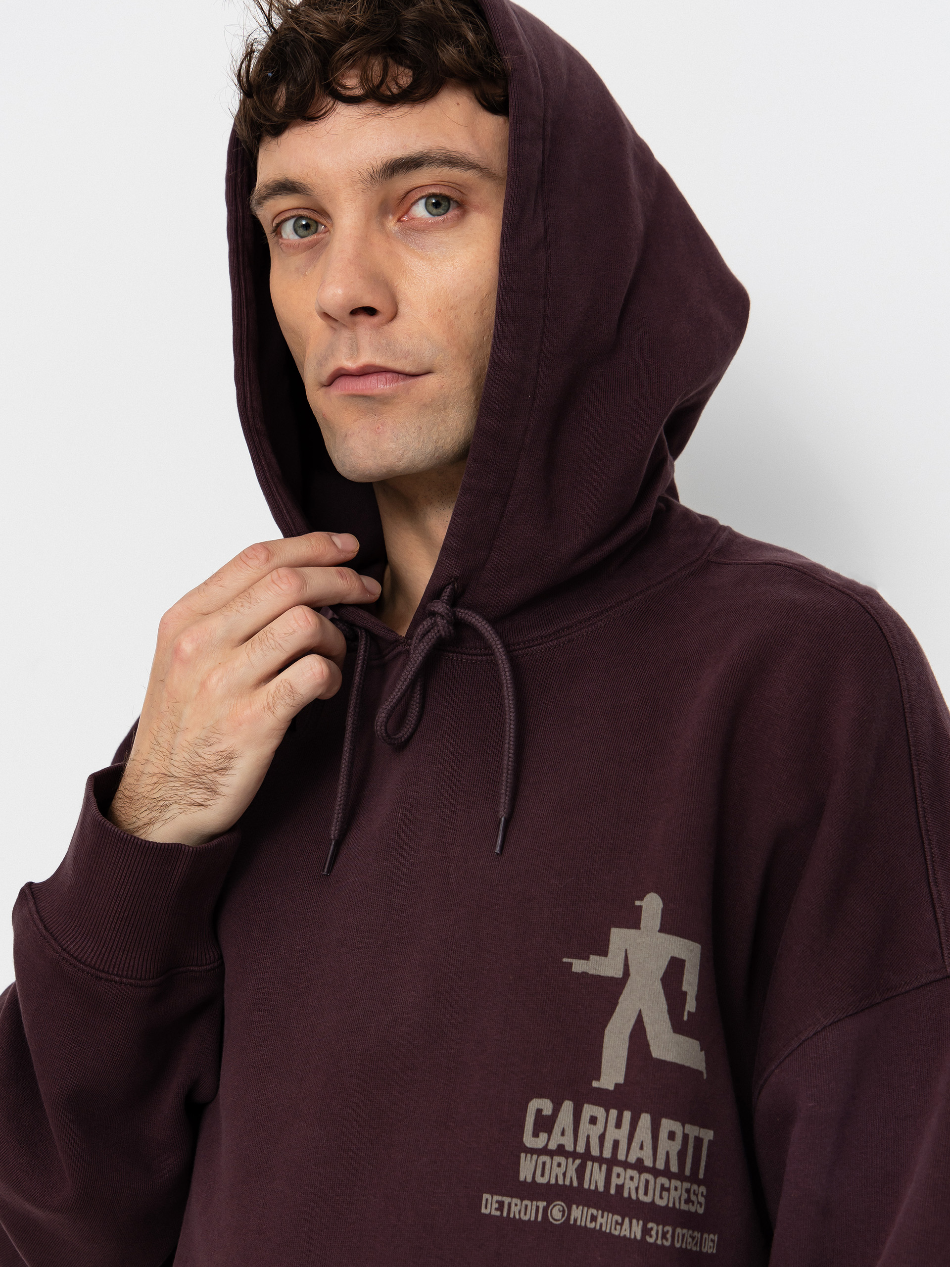 Carhartt WIP Hoodie Distance HD (palisander/stone dyed)