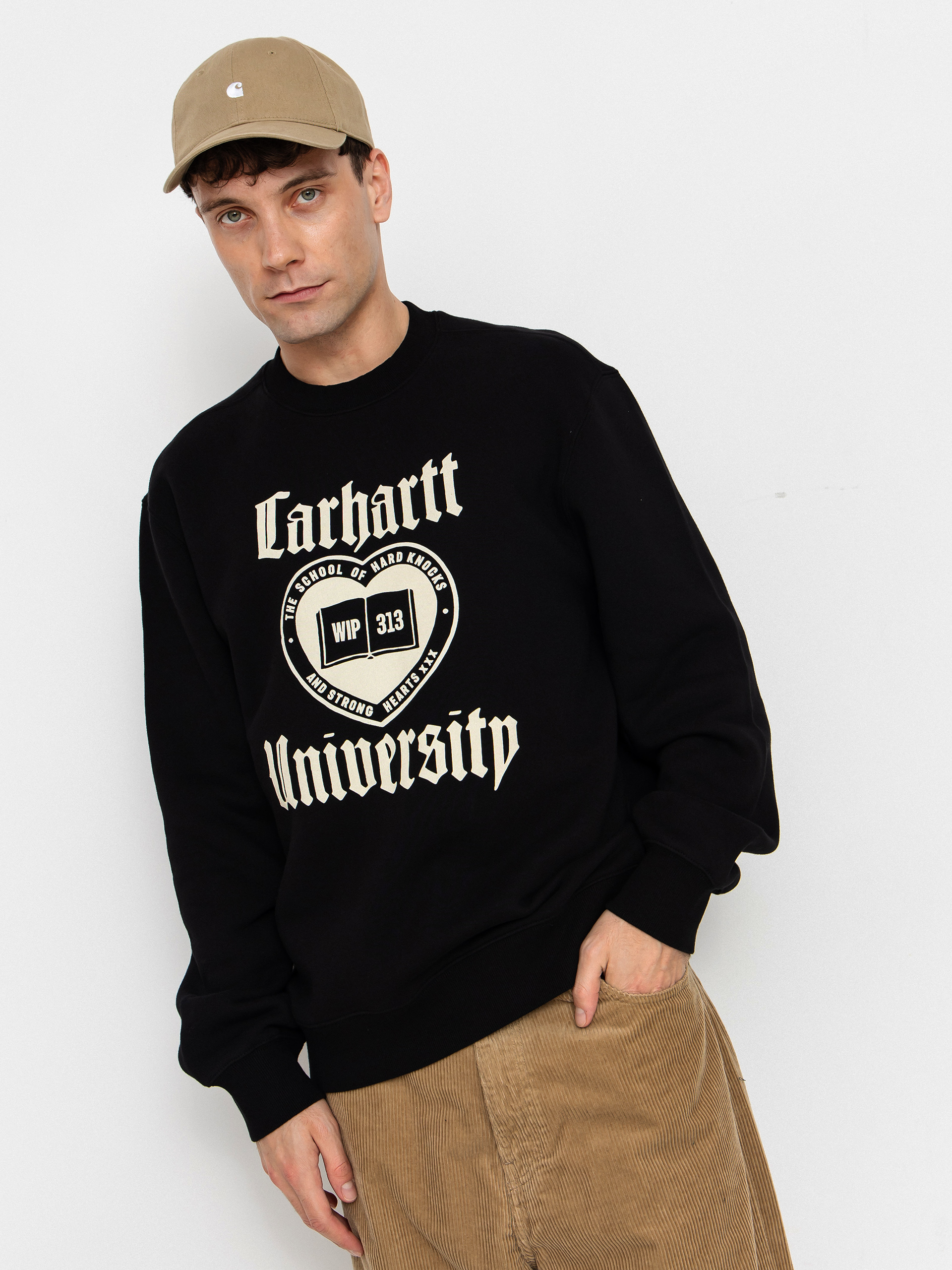 Carhartt WIP Sweatshirt Schooling - navy blue (jupiter)
