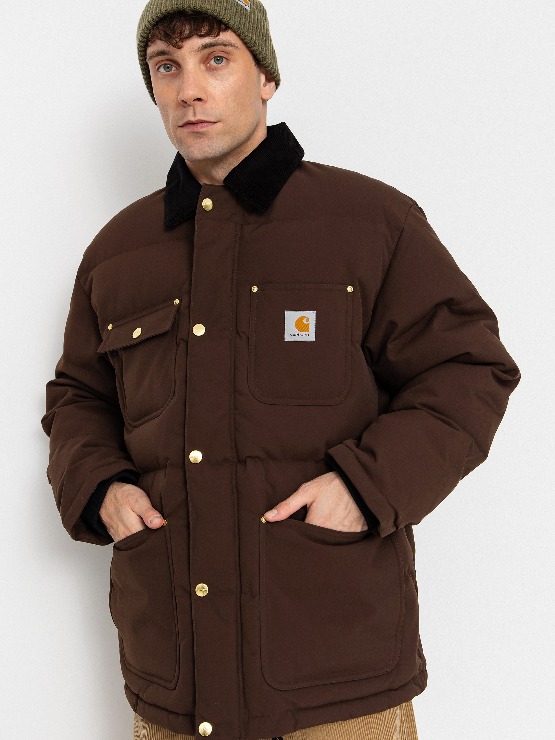 Carhartt WIP Jacket Rayler - brown (tobacco/black)
