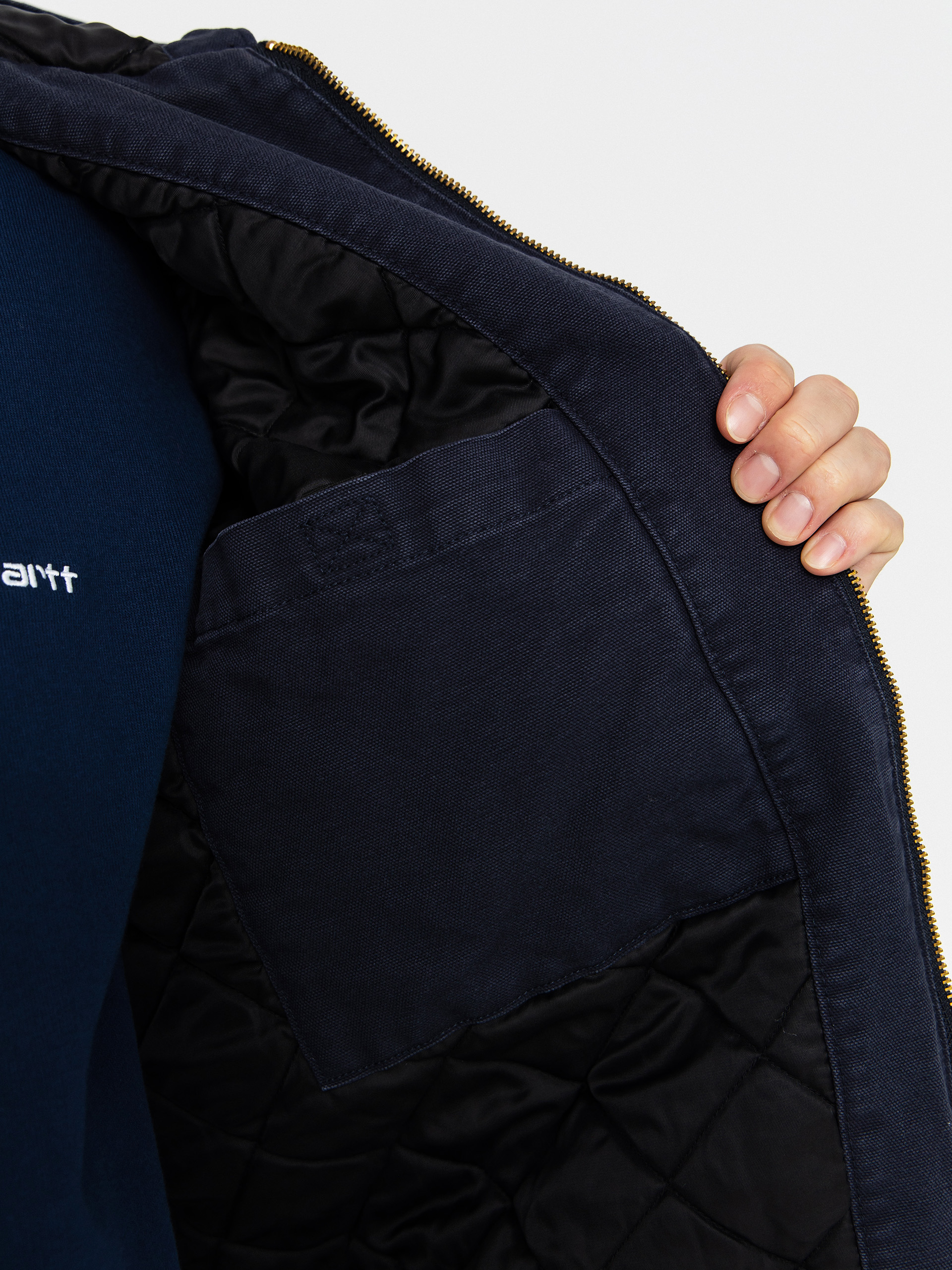 Carhartt WIP Jacket OG Active - navy blue (dark navy/stone canvas)