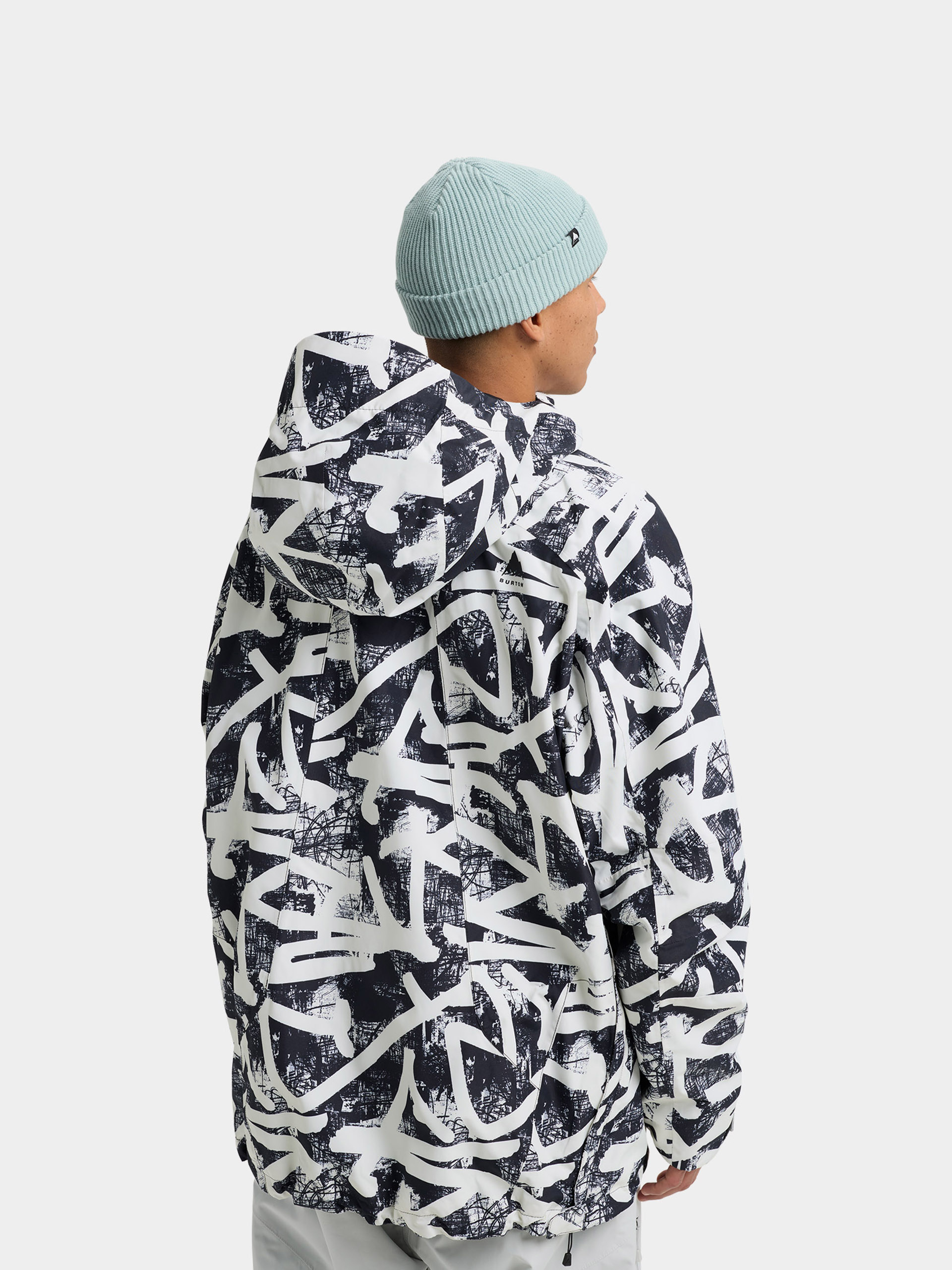 Burton Snowboard jacket Reserve 2L Relaxed Anorak - white, black