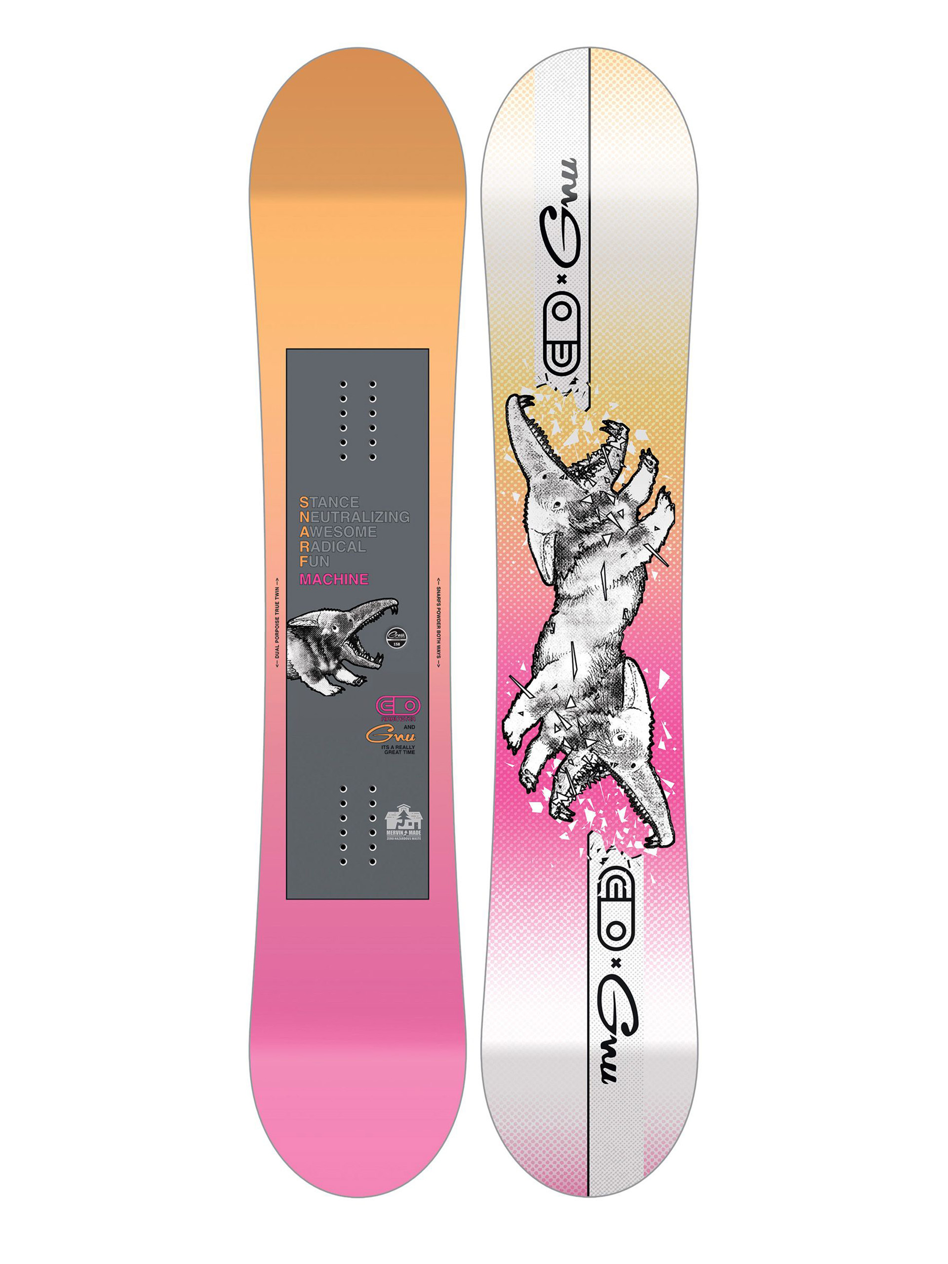 Mens Gnu Airblaster Snarf Snowboard 