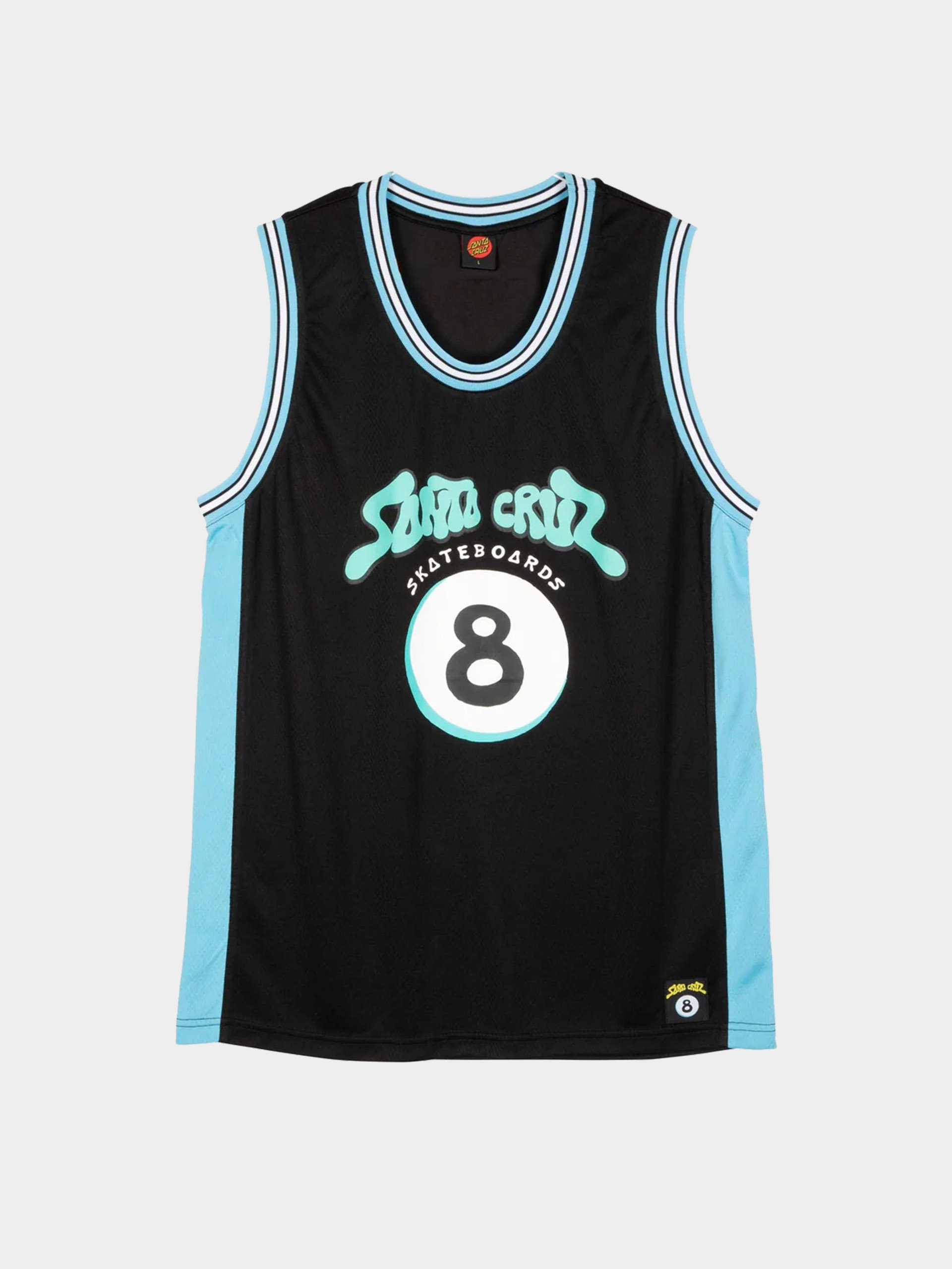 Santa Cruz Winkowski Ocho Mesh Tank top (black/pool blue)