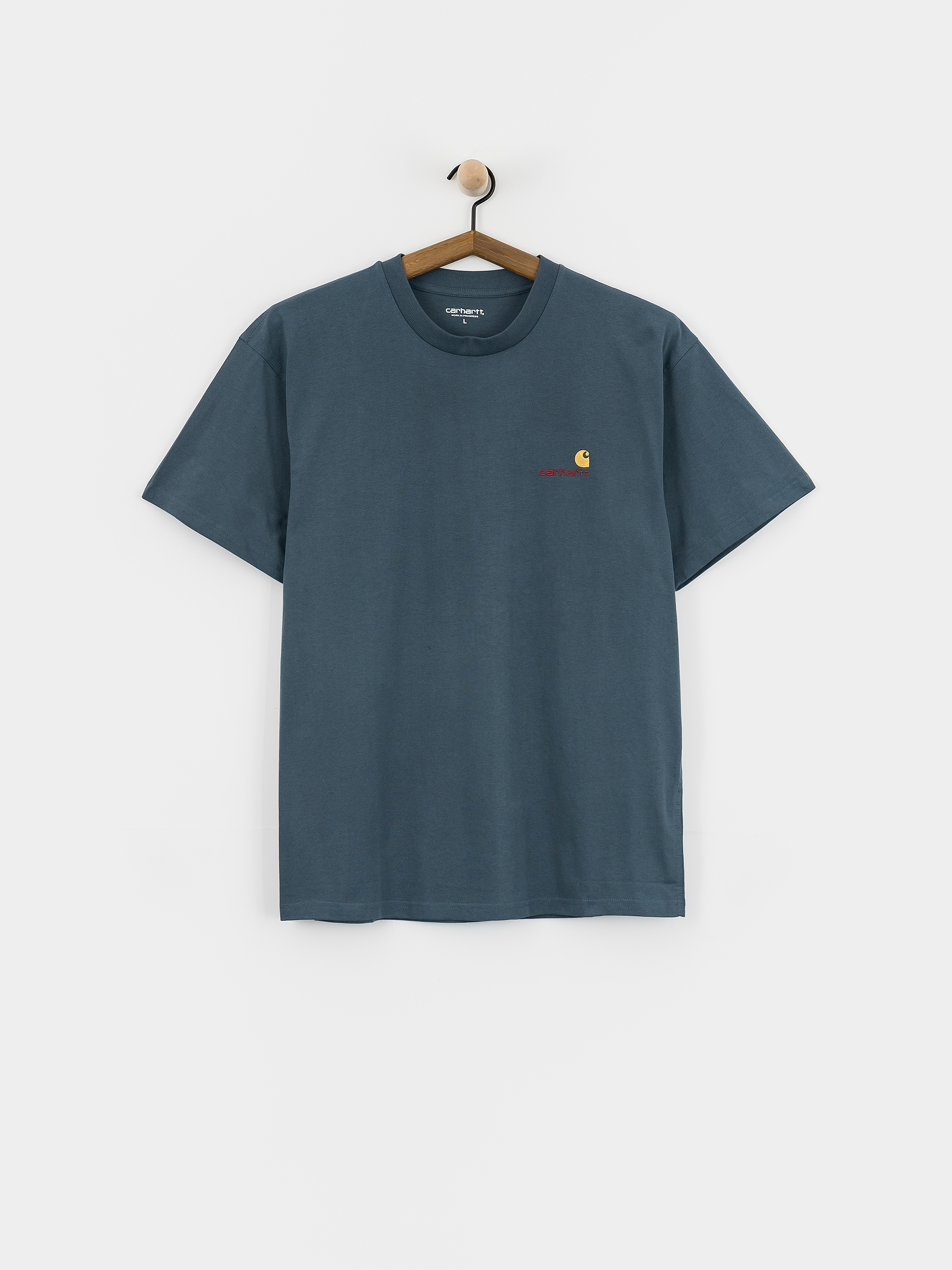 Carhartt WIP T-Shirt American Script (office blue)