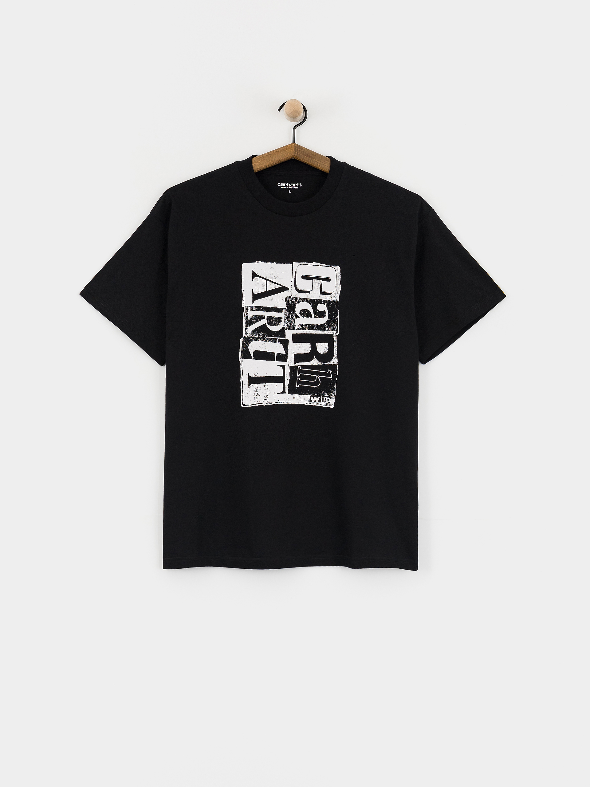 Carhartt WIP T-Shirt Moving Letterpress (black)