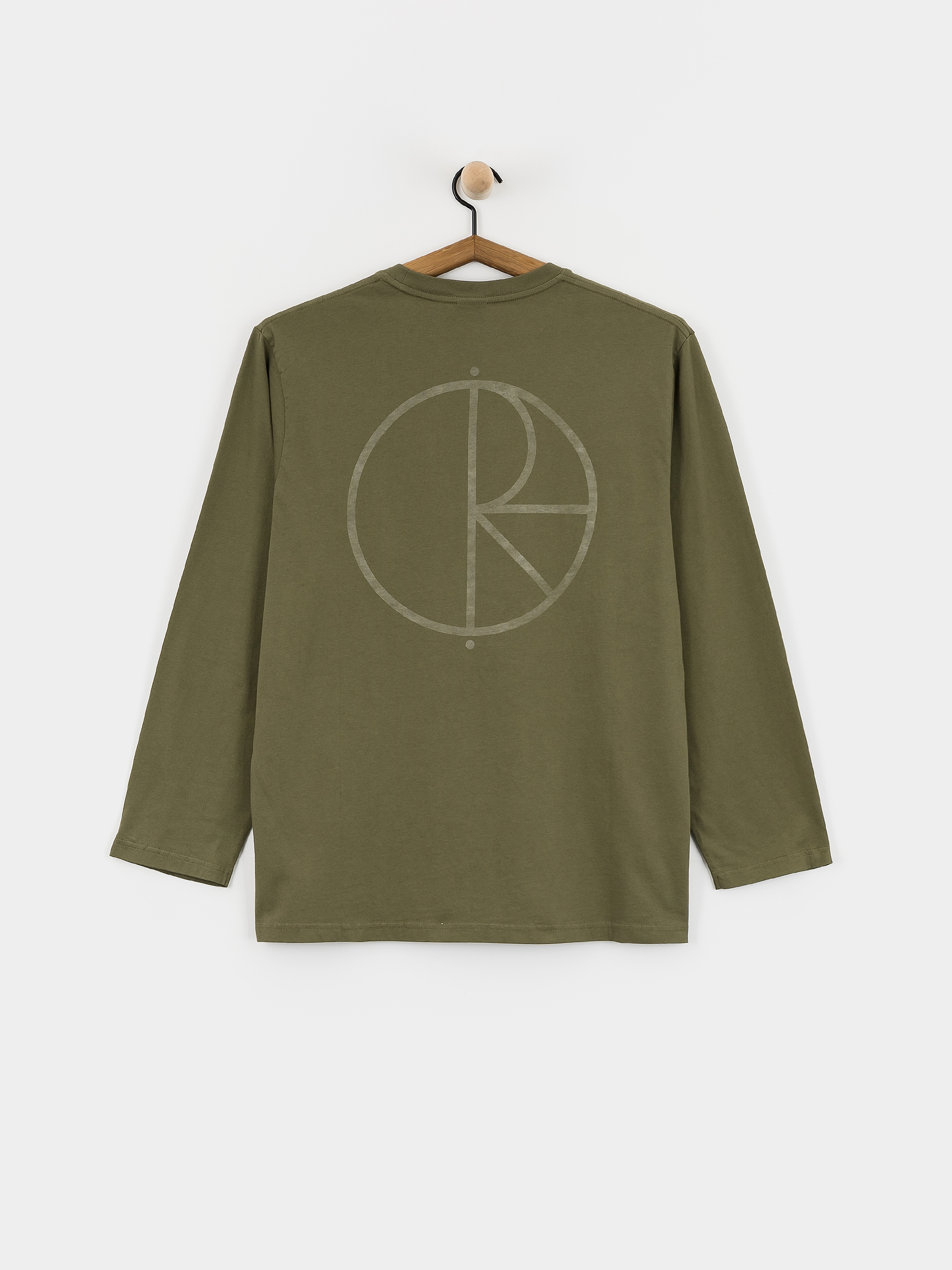 Polar Skate Longsleeve Steve Stroke Logo (army green)