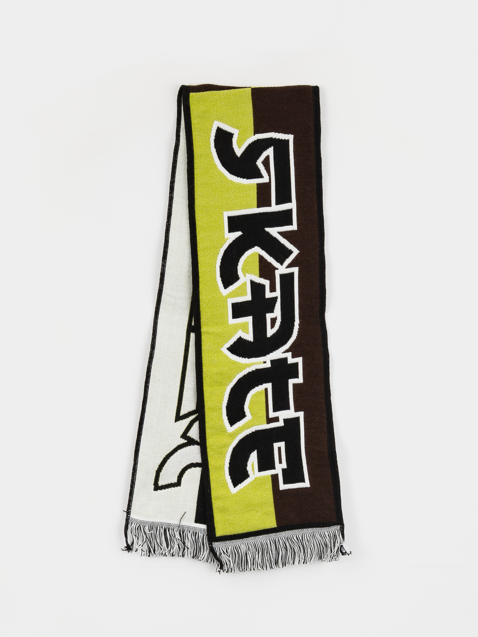Polar Skate Scarf Football Squares (green/brown)