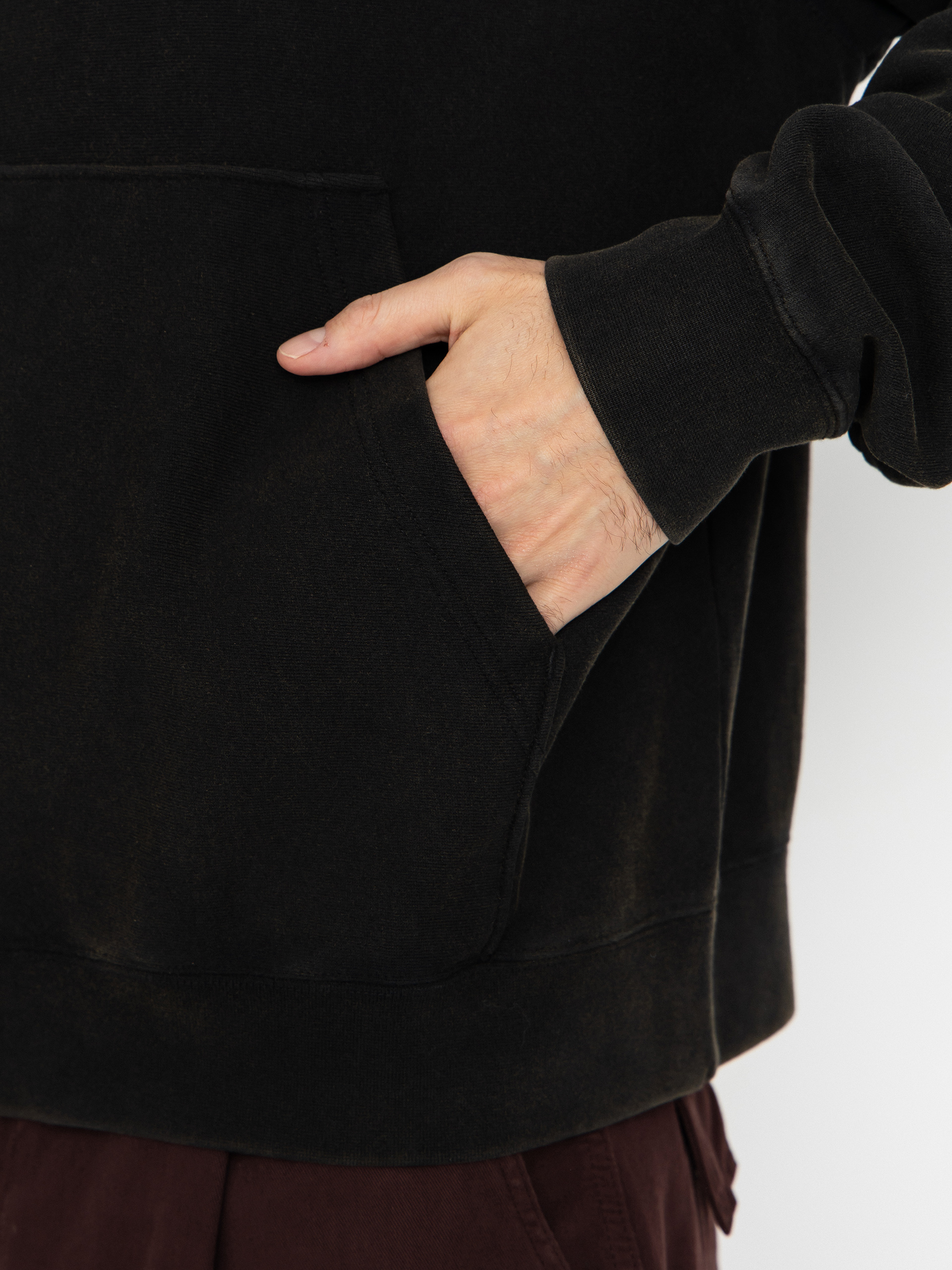 HUF Hoodie X Thrasher Meltdown Heavyweight HD (washed black)