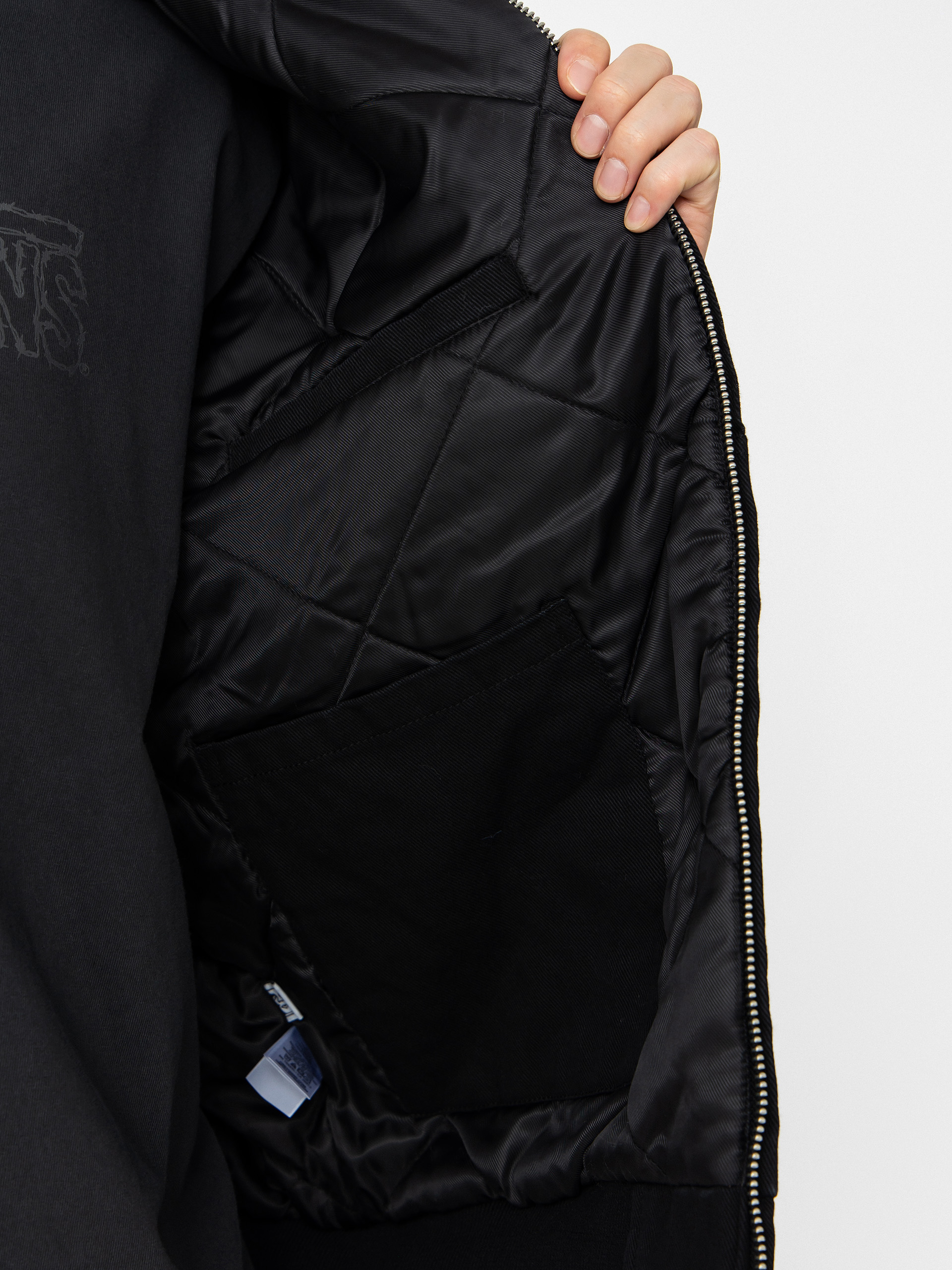 OBEY Hoodie Obey Randy ZHD Jacket (black faded wash)