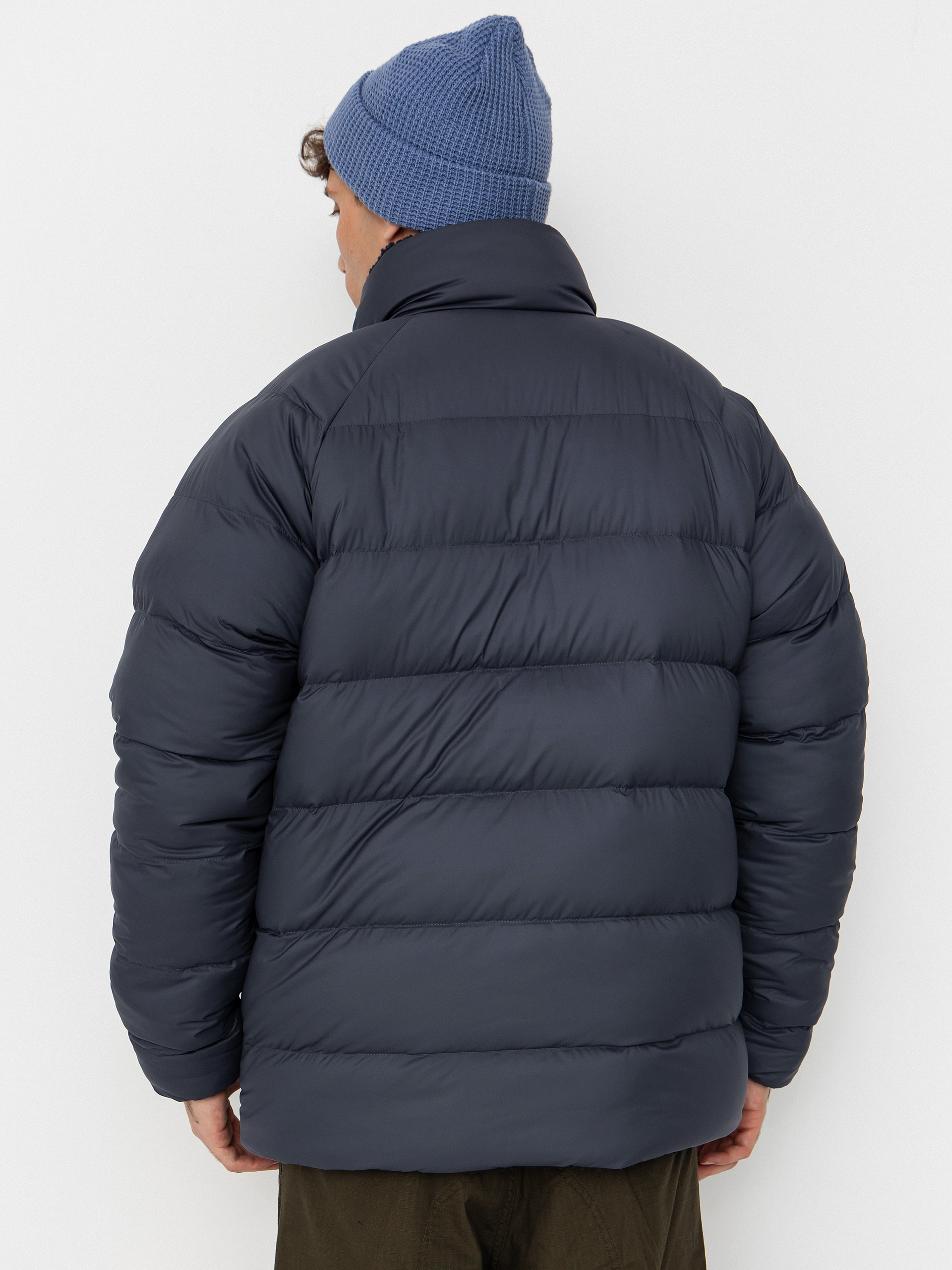 Patagonia Reversible Silent Down Jacket - blue, black (smolder blue)