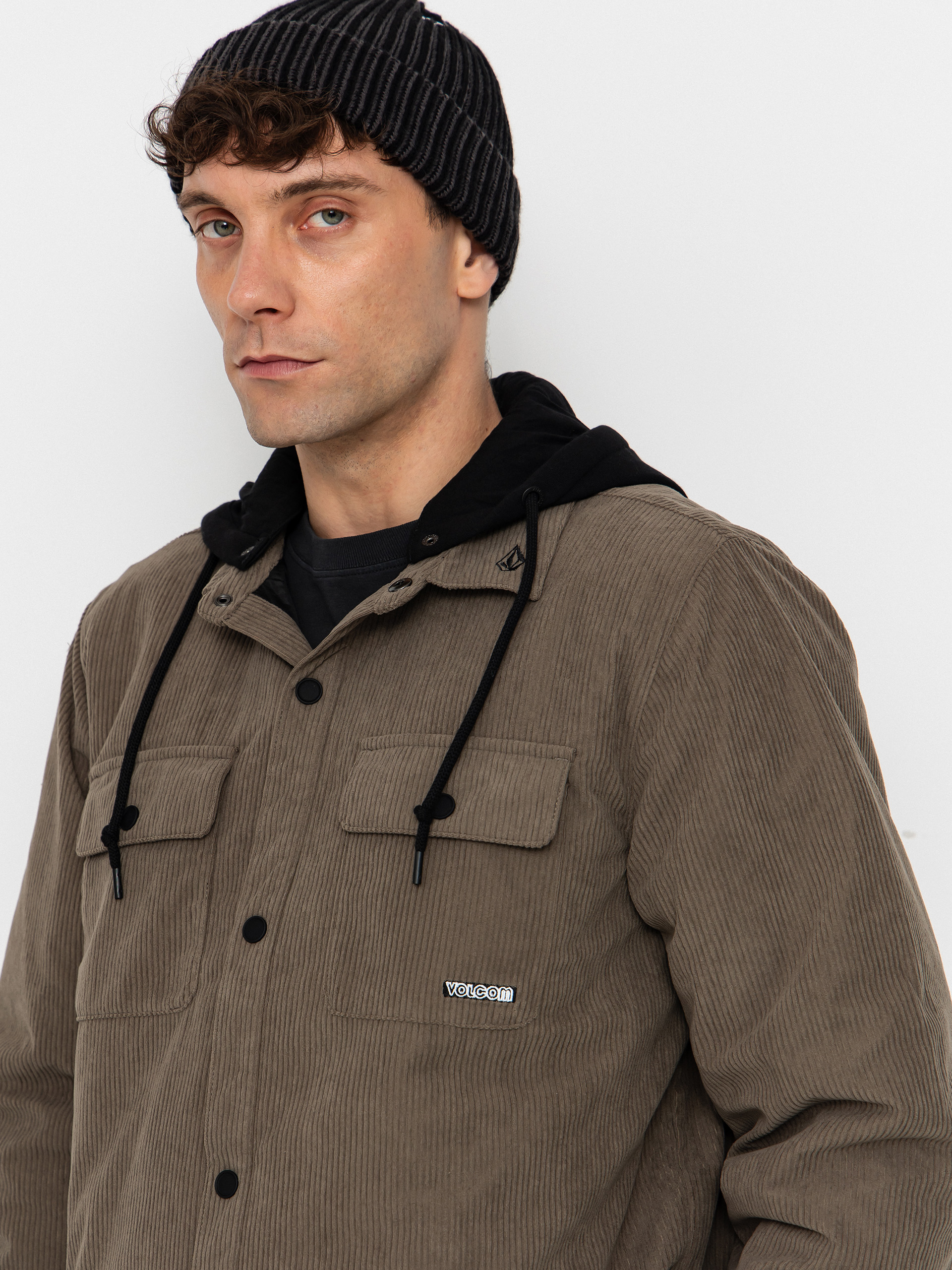 Volcom Kenson Ins Flannel Jacket - black (military)